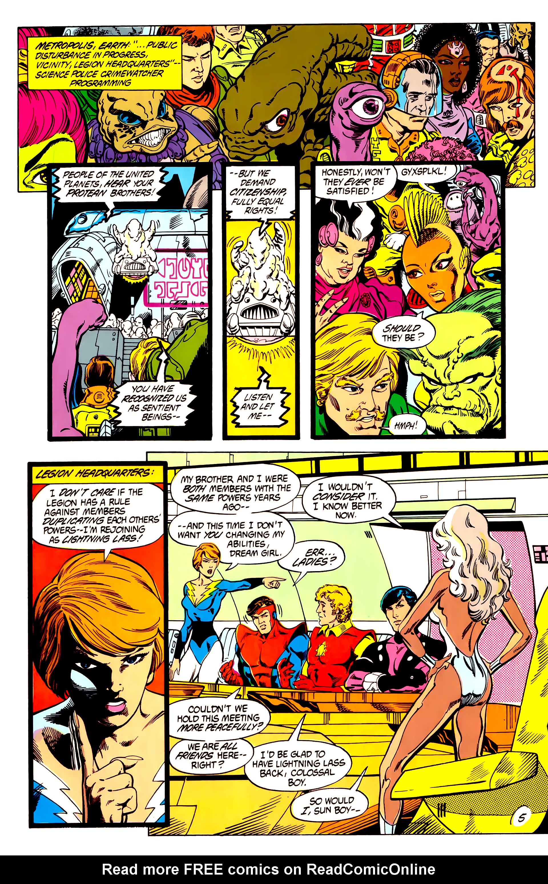 Read online Legion of Super-Heroes (1984) comic -  Issue #7 - 7