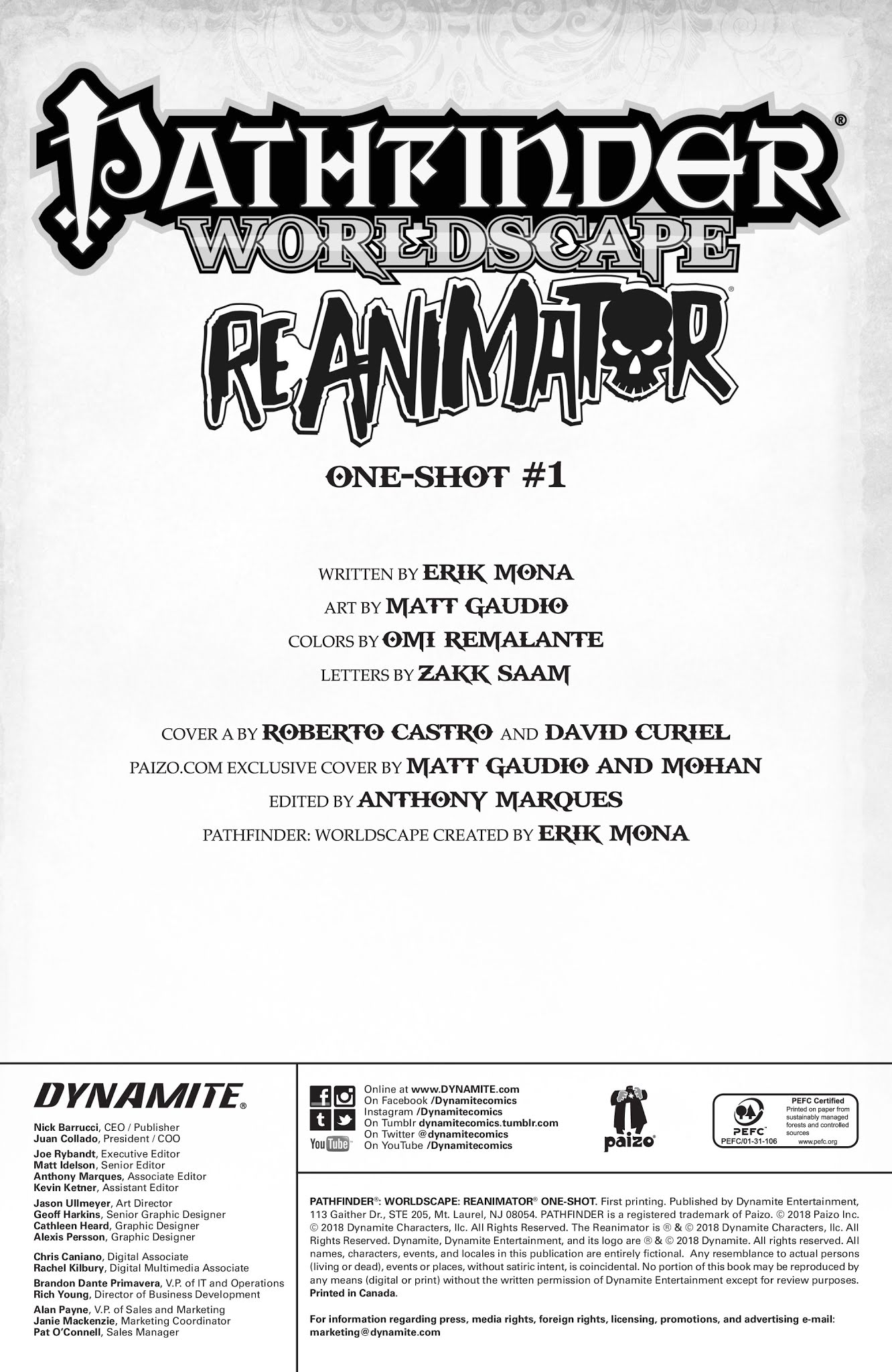 Read online Pathfinder: Worldscape (2018) comic -  Issue # Reanimator - 2