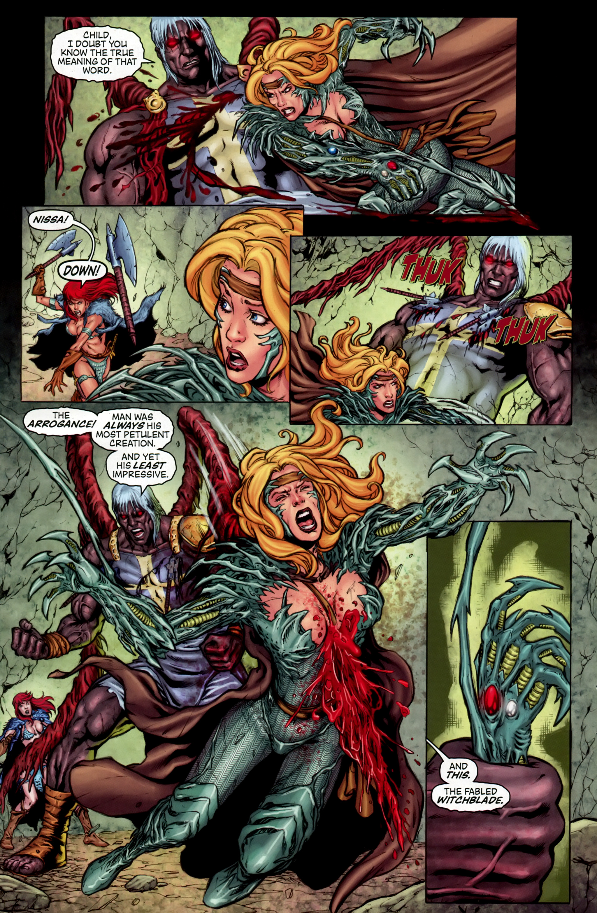 Read online Witchblade/Red Sonja comic -  Issue #2 - 4