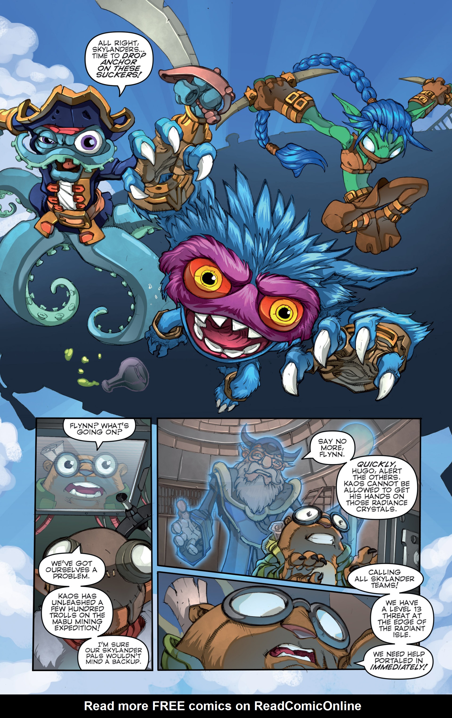 Read online Skylanders comic -  Issue #0 - 9