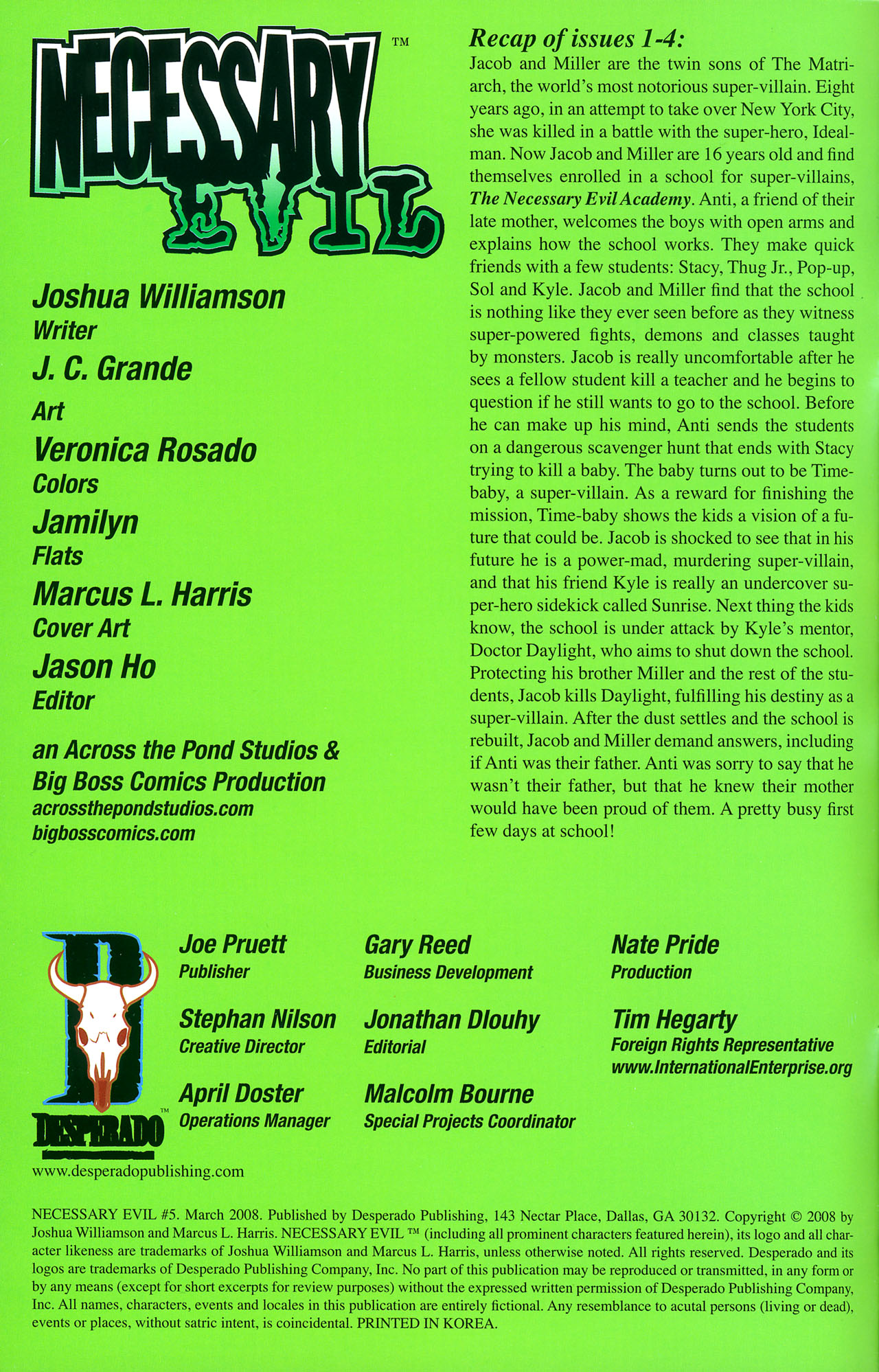 Read online Necessary Evil comic -  Issue #5 - 2