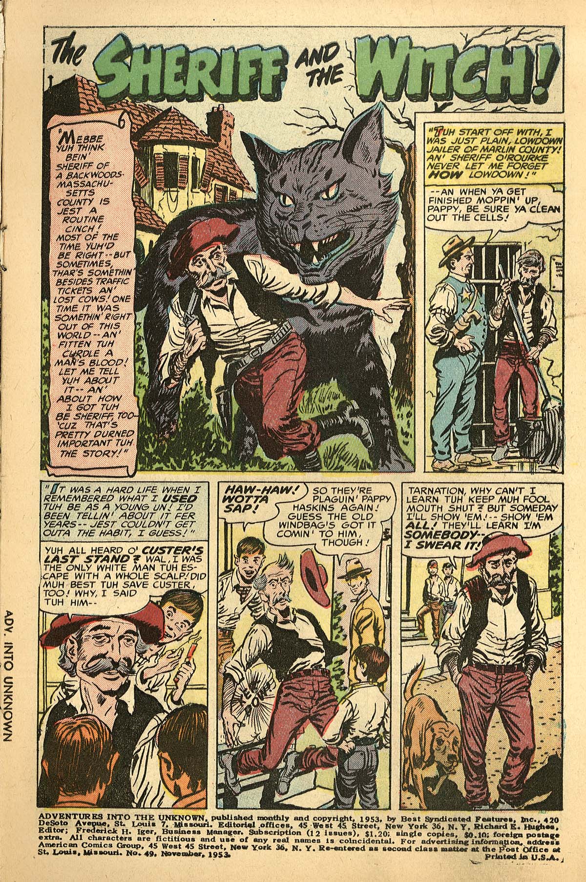 Read online Adventures Into The Unknown comic -  Issue #49 - 3