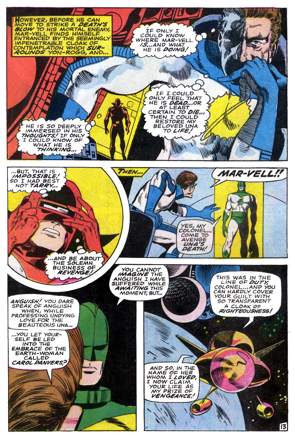 Read online Captain Marvel (1968) comic -  Issue #13 - 14
