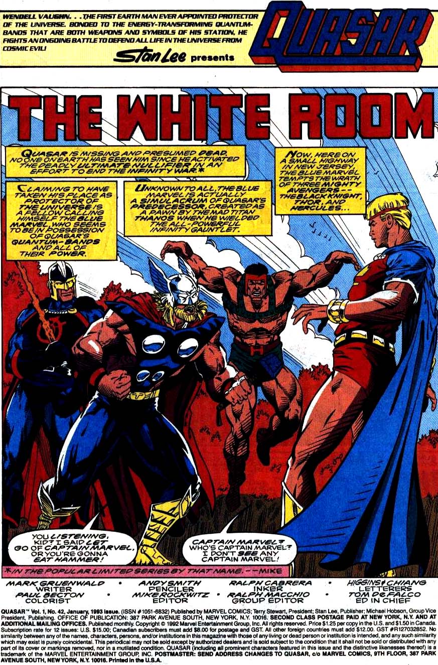 Read online Quasar comic -  Issue #42 - 2