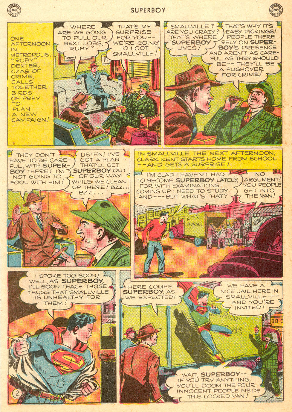 Read online Superboy (1949) comic -  Issue #8 - 33