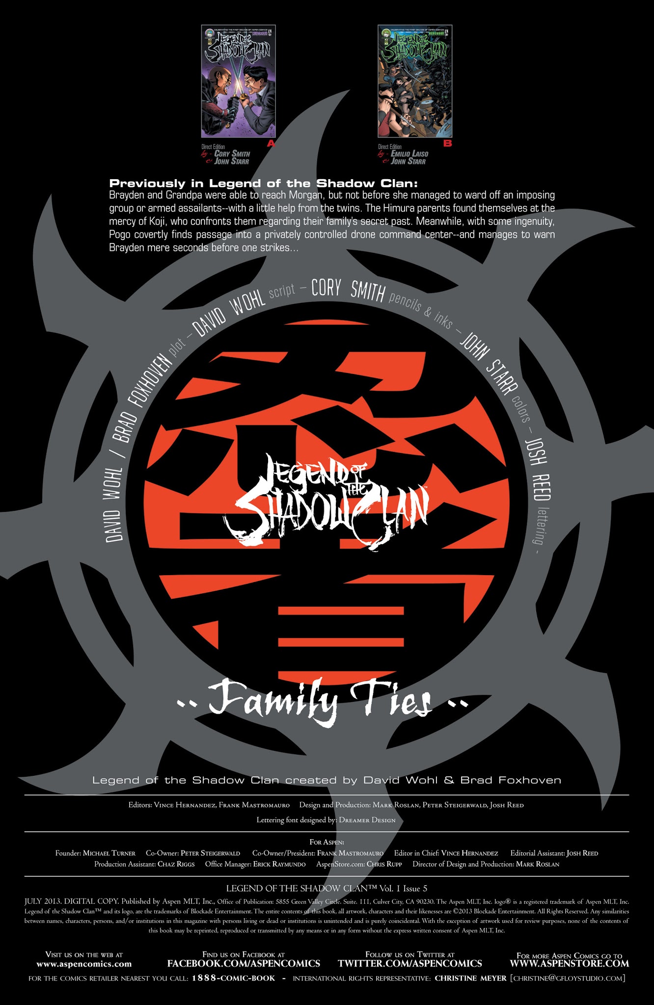 Read online Legend of the Shadow Clan comic -  Issue #5 - 3