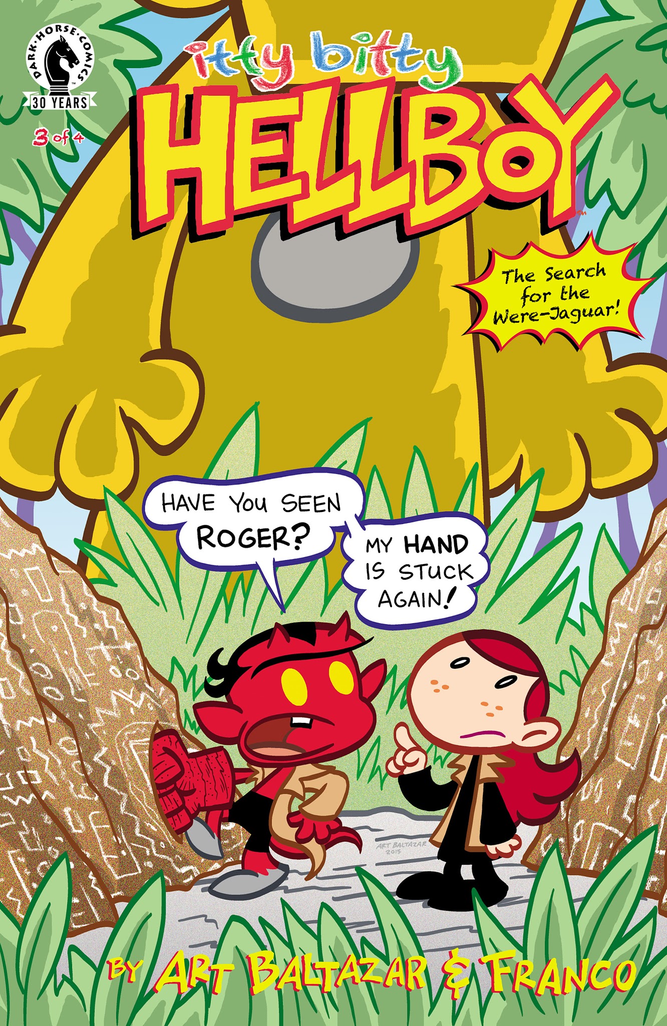 Read online Itty Bitty Hellboy: The Search for the Were-Jaguar! comic -  Issue #3 - 1