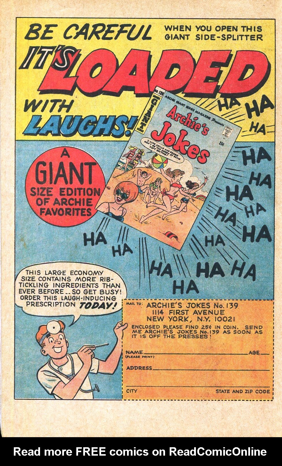 Read online Archie Giant Series Magazine comic -  Issue #141 - 62