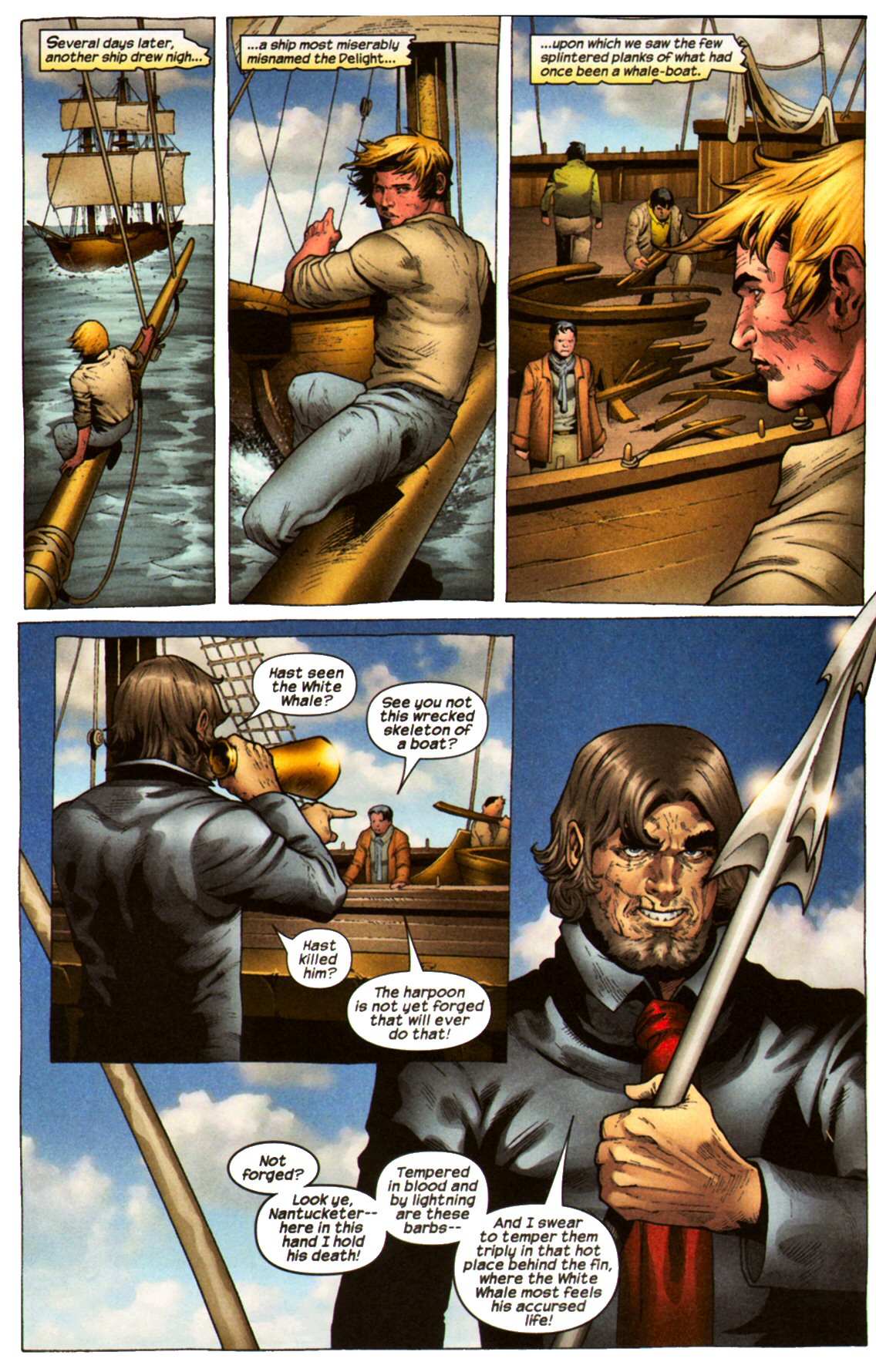 Read online Marvel Illustrated: Moby Dick comic -  Issue # TPB - 94