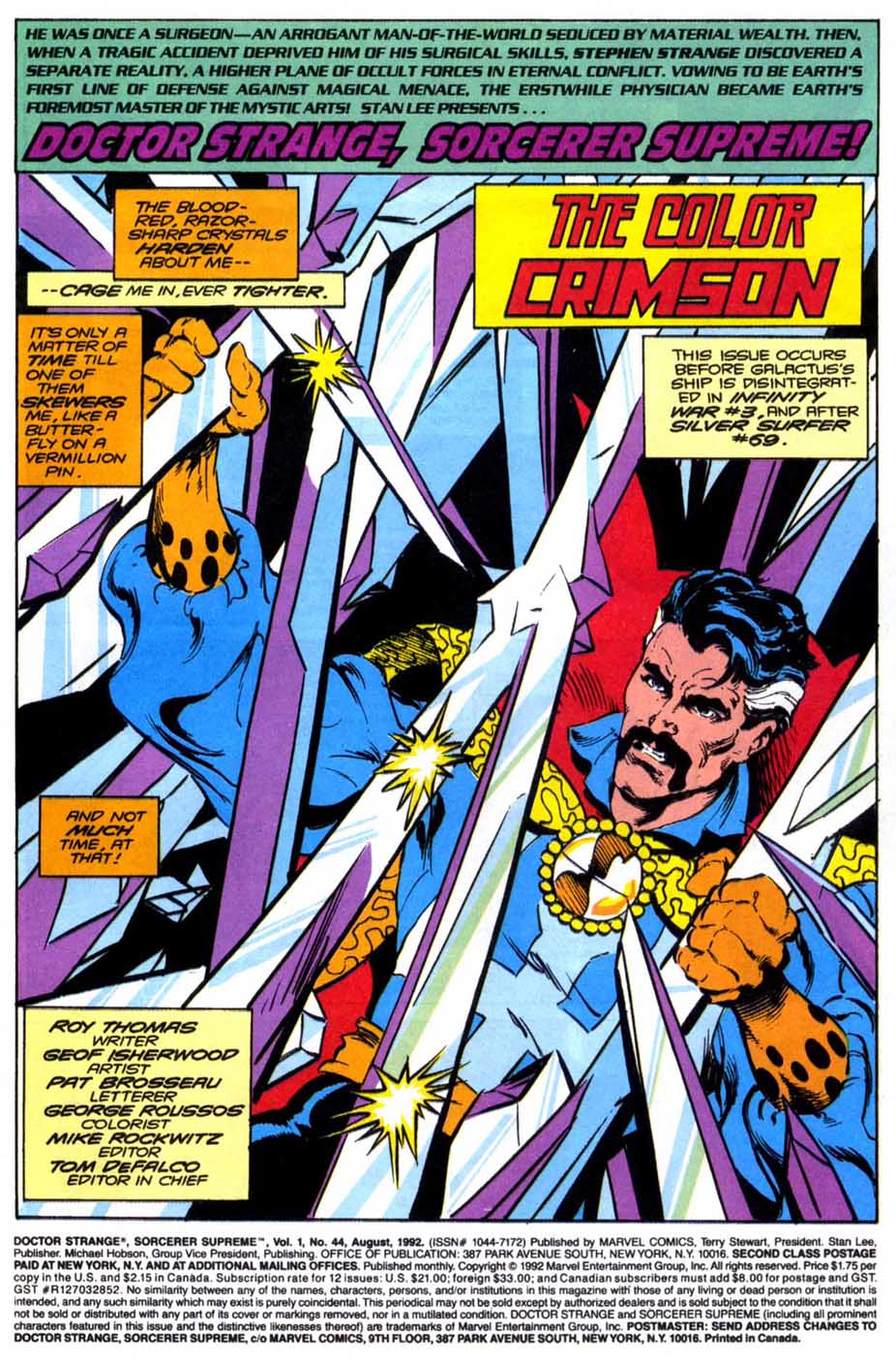 Read online Doctor Strange: Sorcerer Supreme comic -  Issue #44 - 2