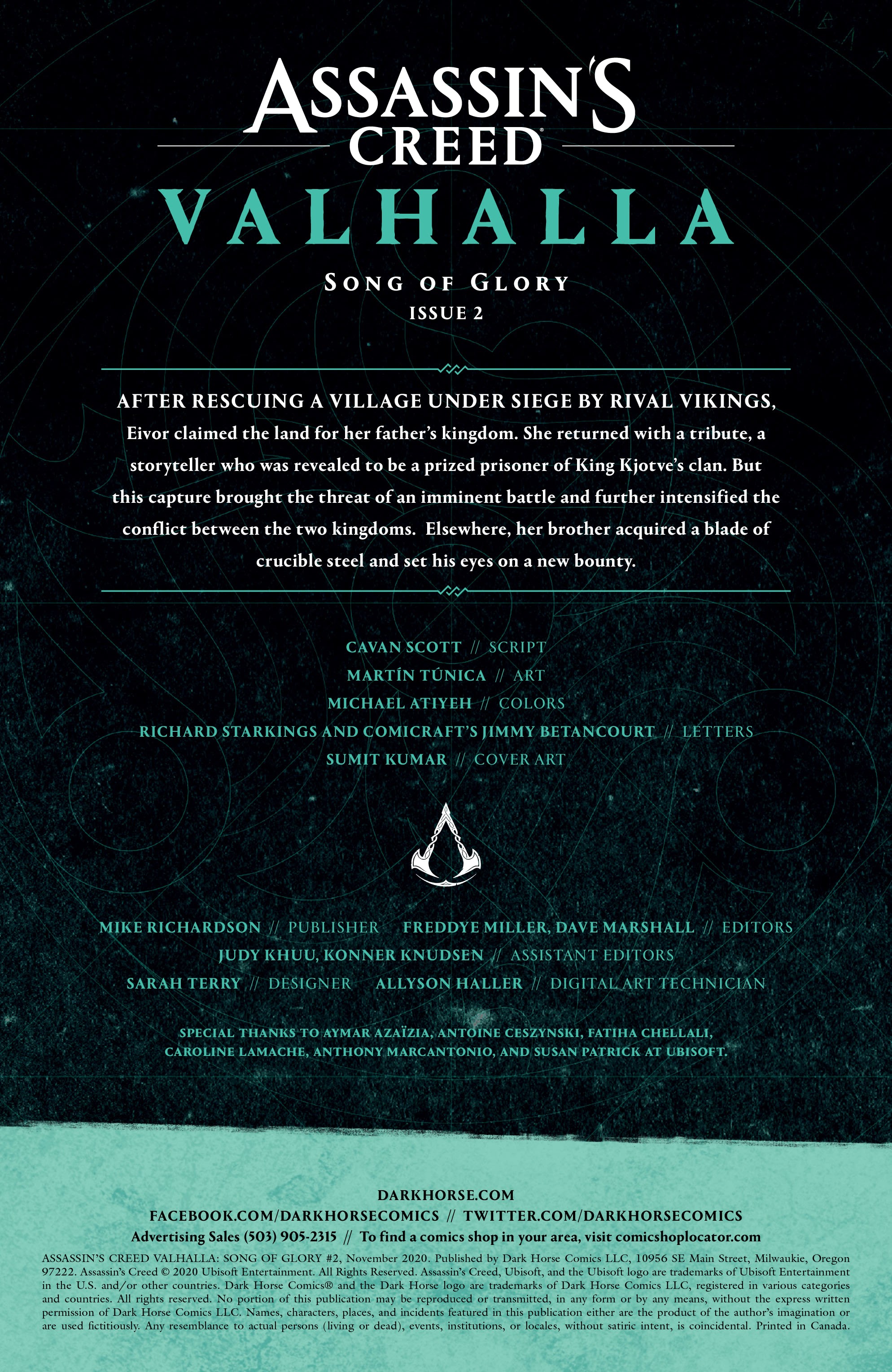 Read online Assassin's Creed Valhalla: Song of Glory comic -  Issue #2 - 2