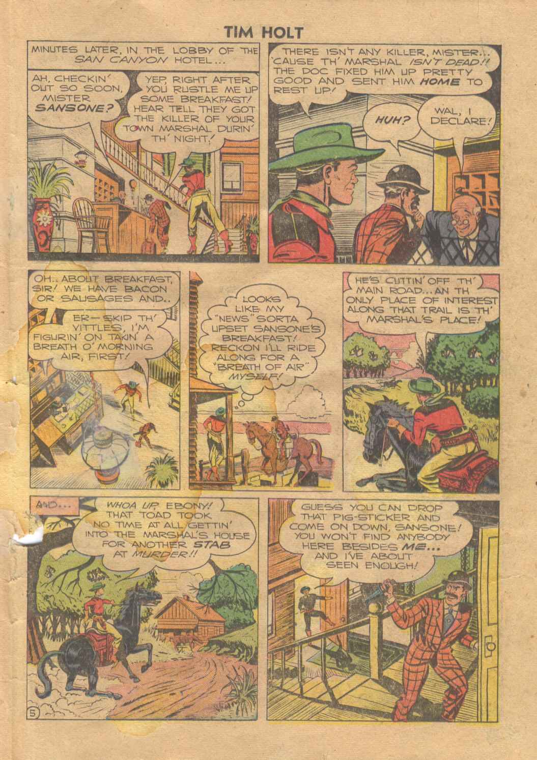 Read online Tim Holt comic -  Issue #6 - 21