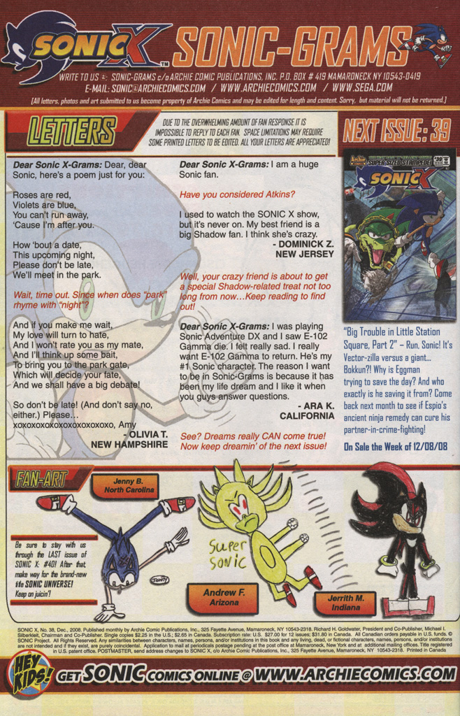 Read online Sonic X comic -  Issue #38 - 34