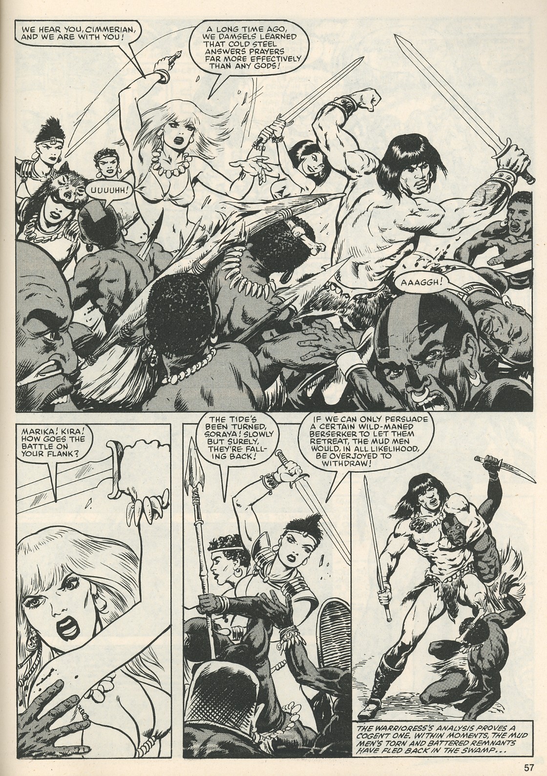 Read online The Savage Sword Of Conan comic -  Issue #111 - 60