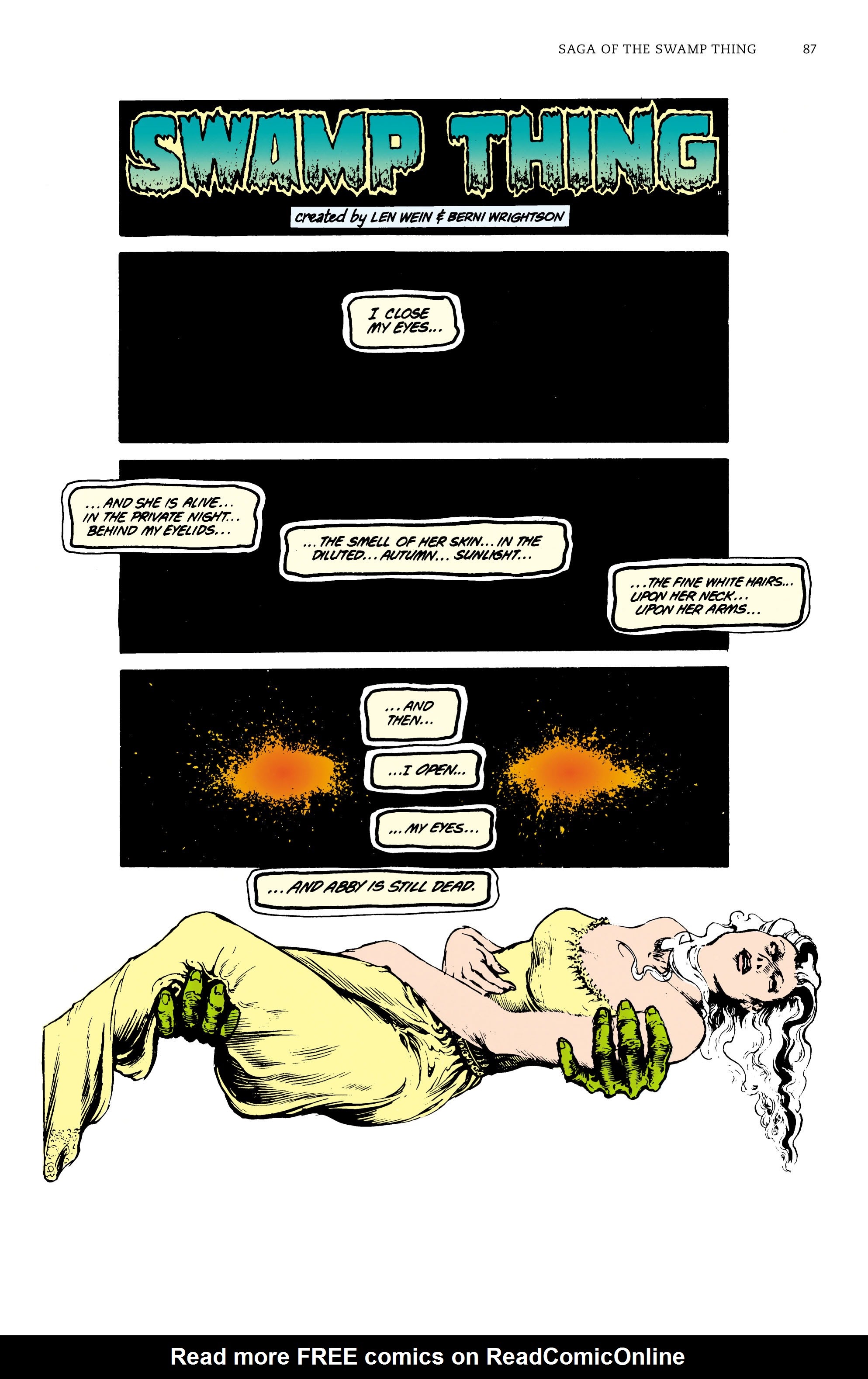 Read online Saga of the Swamp Thing comic -  Issue # TPB 2 (Part 1) - 85