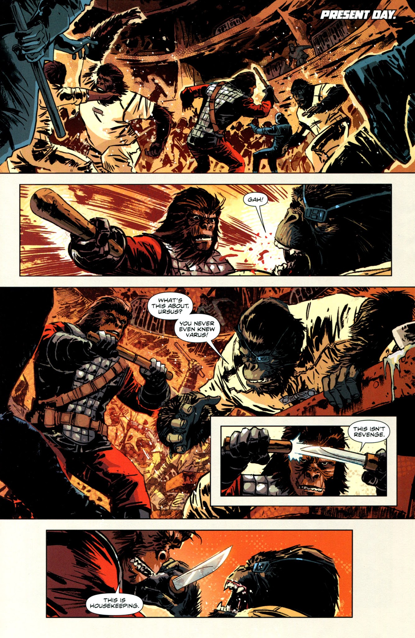 Read online Betrayal of the Planet of the Apes comic -  Issue #3 - 4