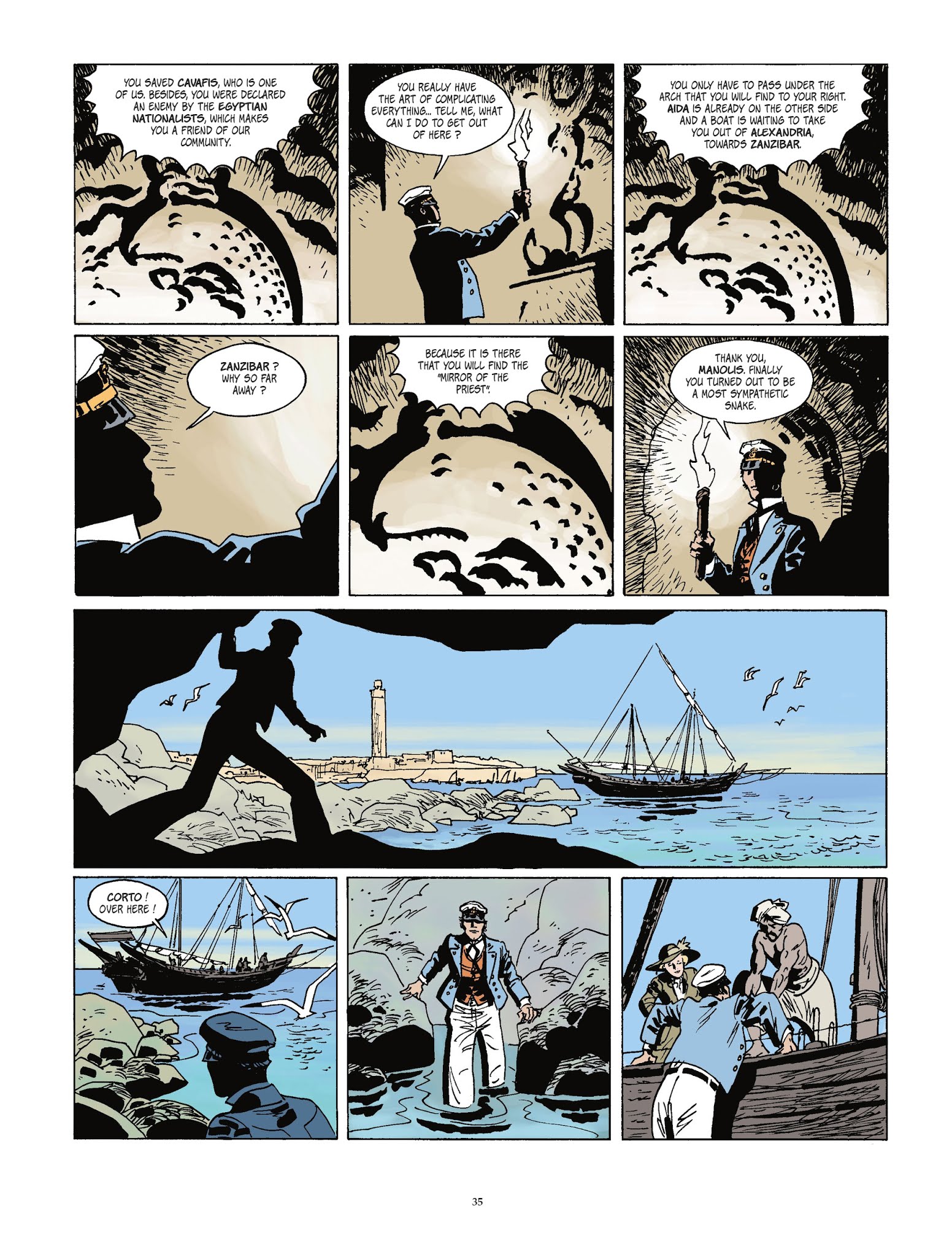 Read online Corto Maltese [GER] comic -  Issue #16 - 35