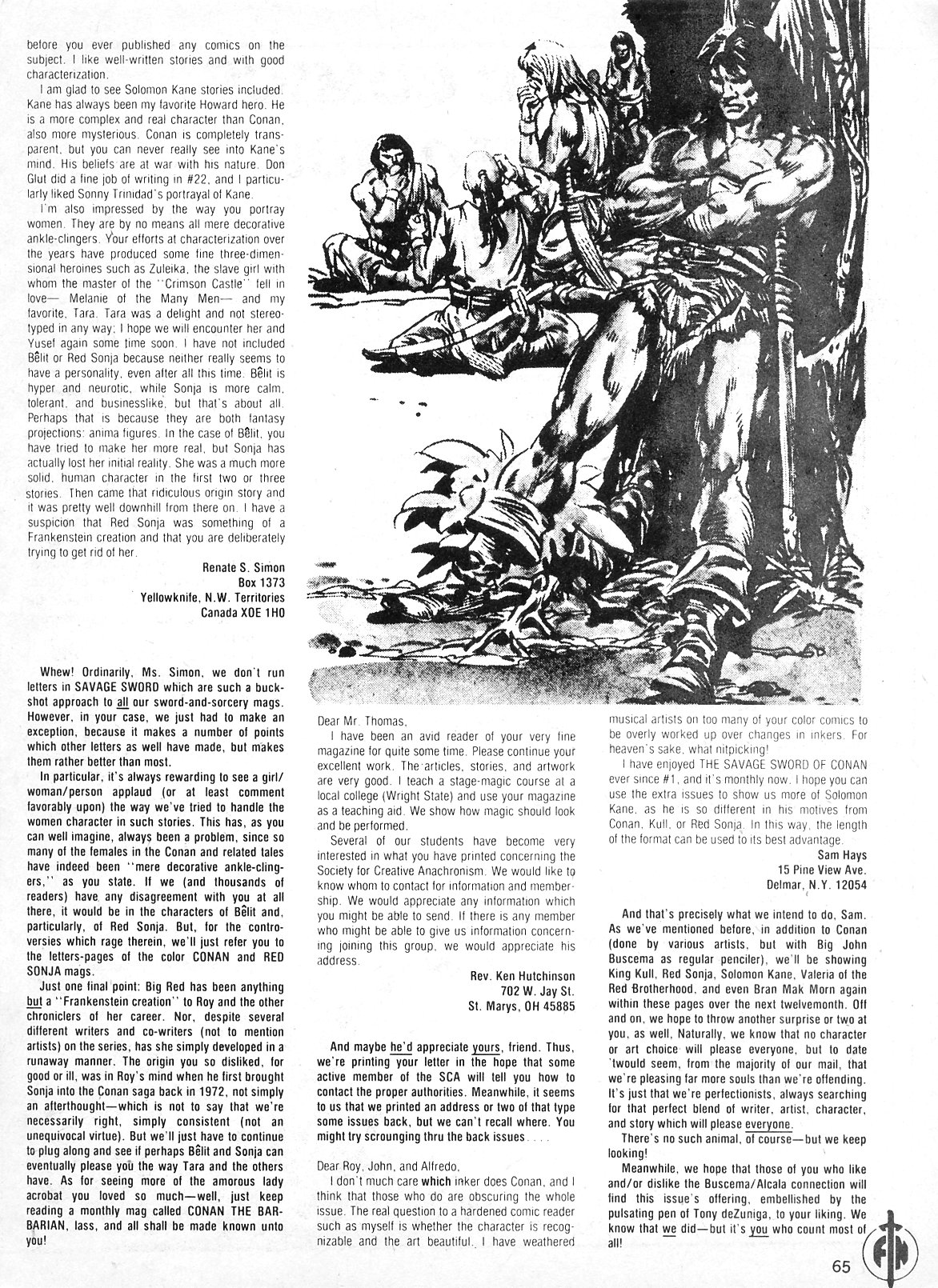 Read online The Savage Sword Of Conan comic -  Issue #26 - 65