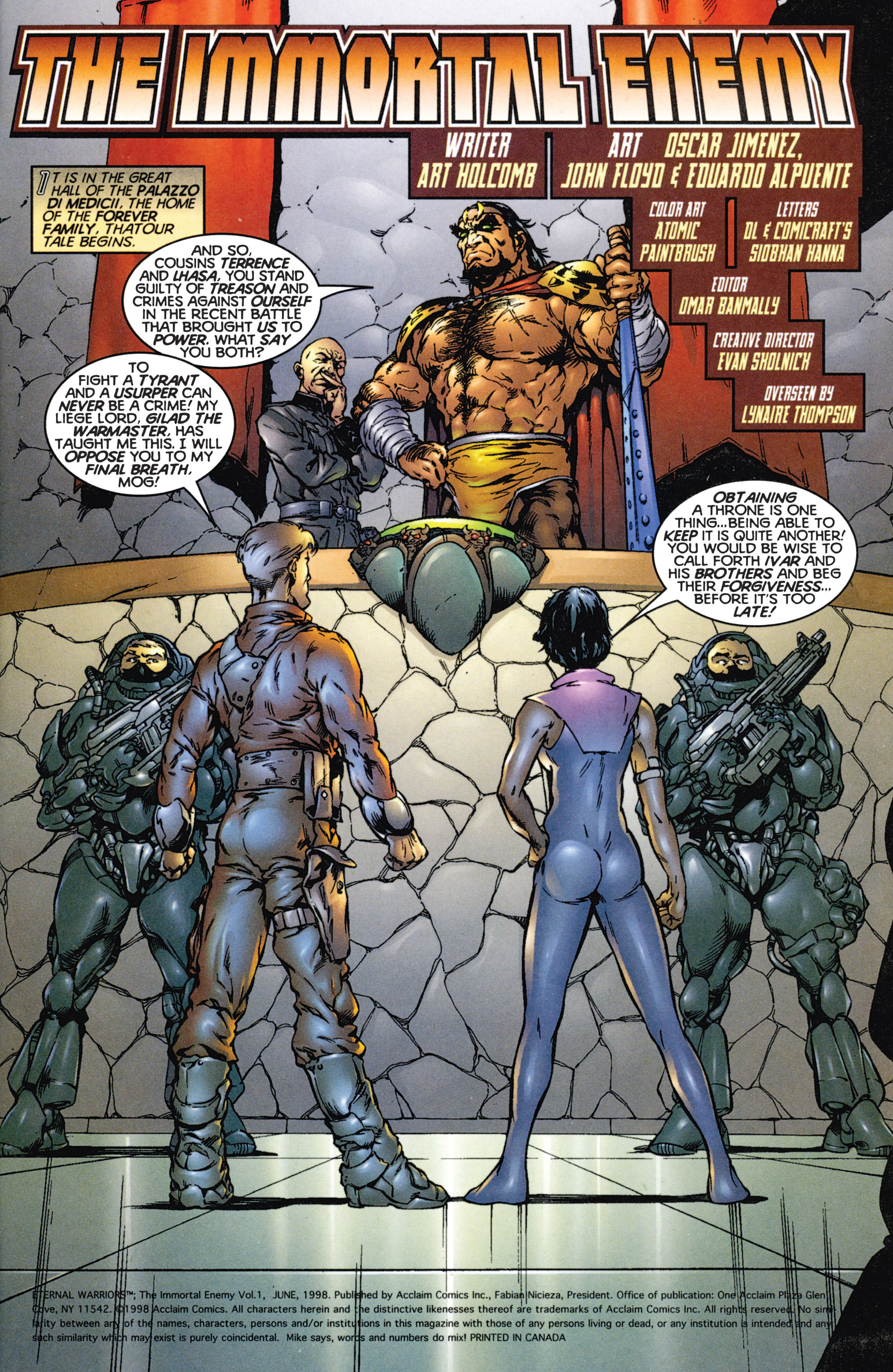 Read online Eternal Warriors comic -  Issue # Issue The Immortal Enemy - 2