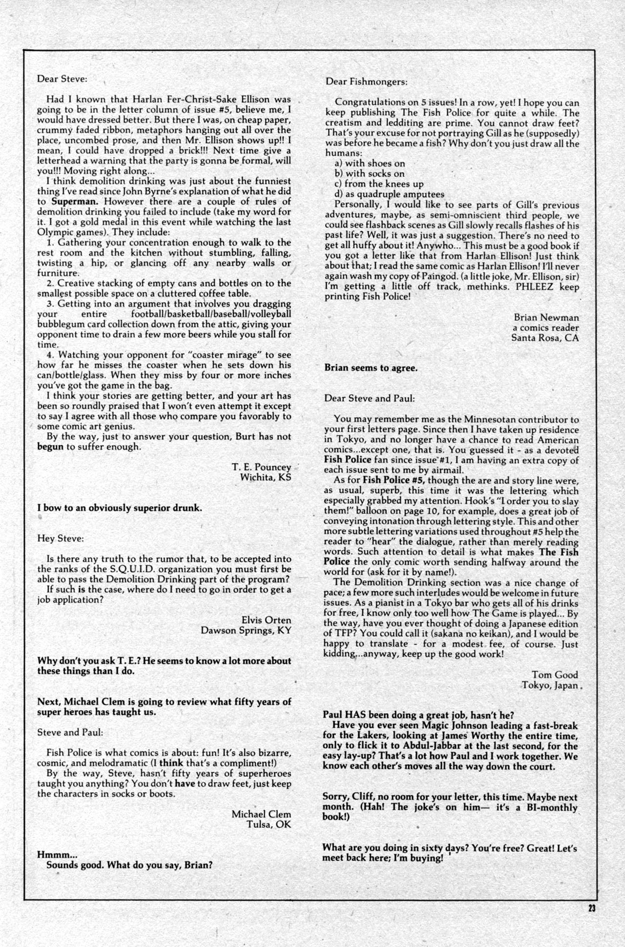 Read online The Fish Police comic -  Issue #7 - 25