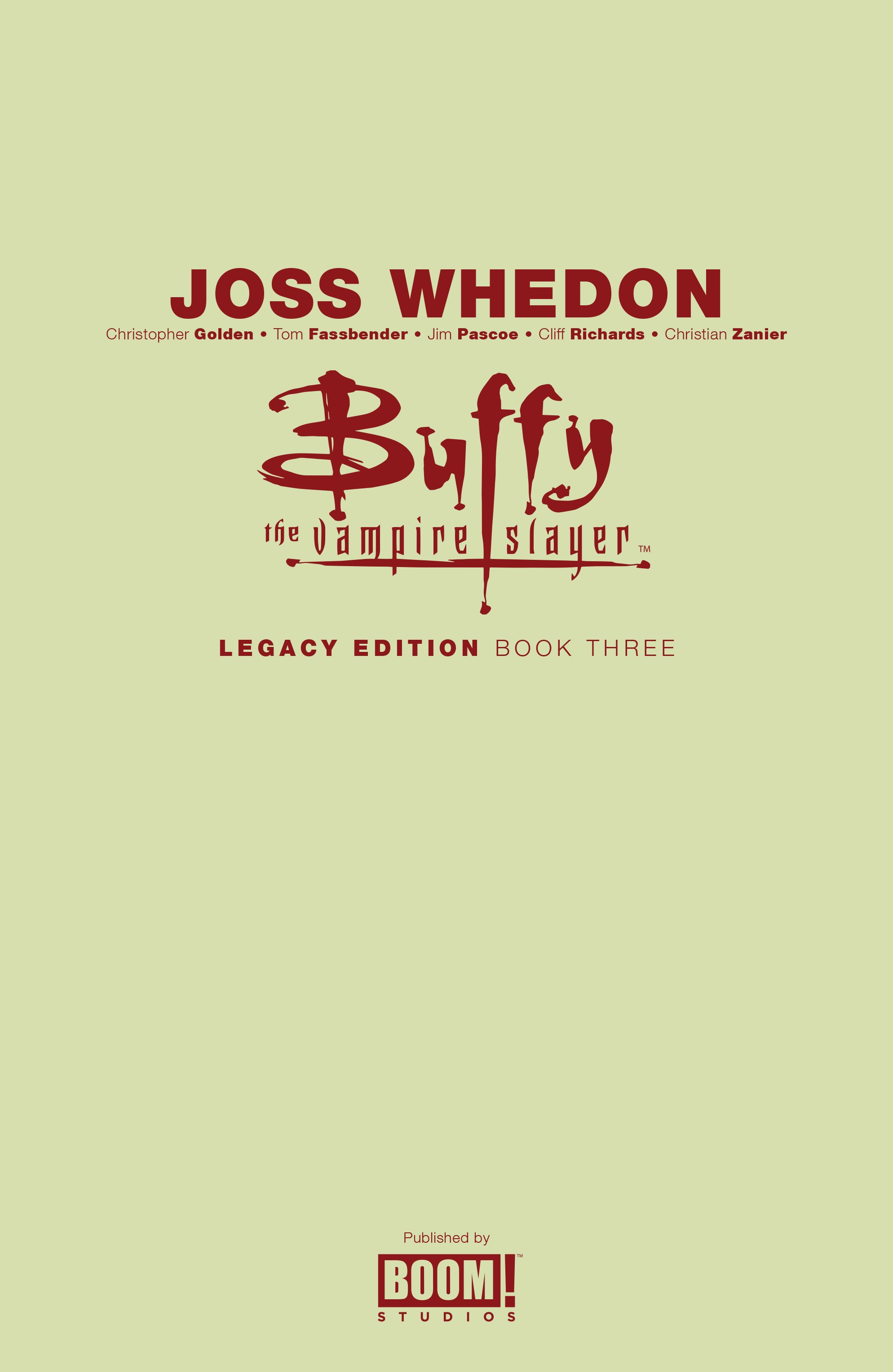 Read online Buffy the Vampire Slayer (1998) comic -  Issue # _Legacy Edition Book 3 (Part 1) - 2
