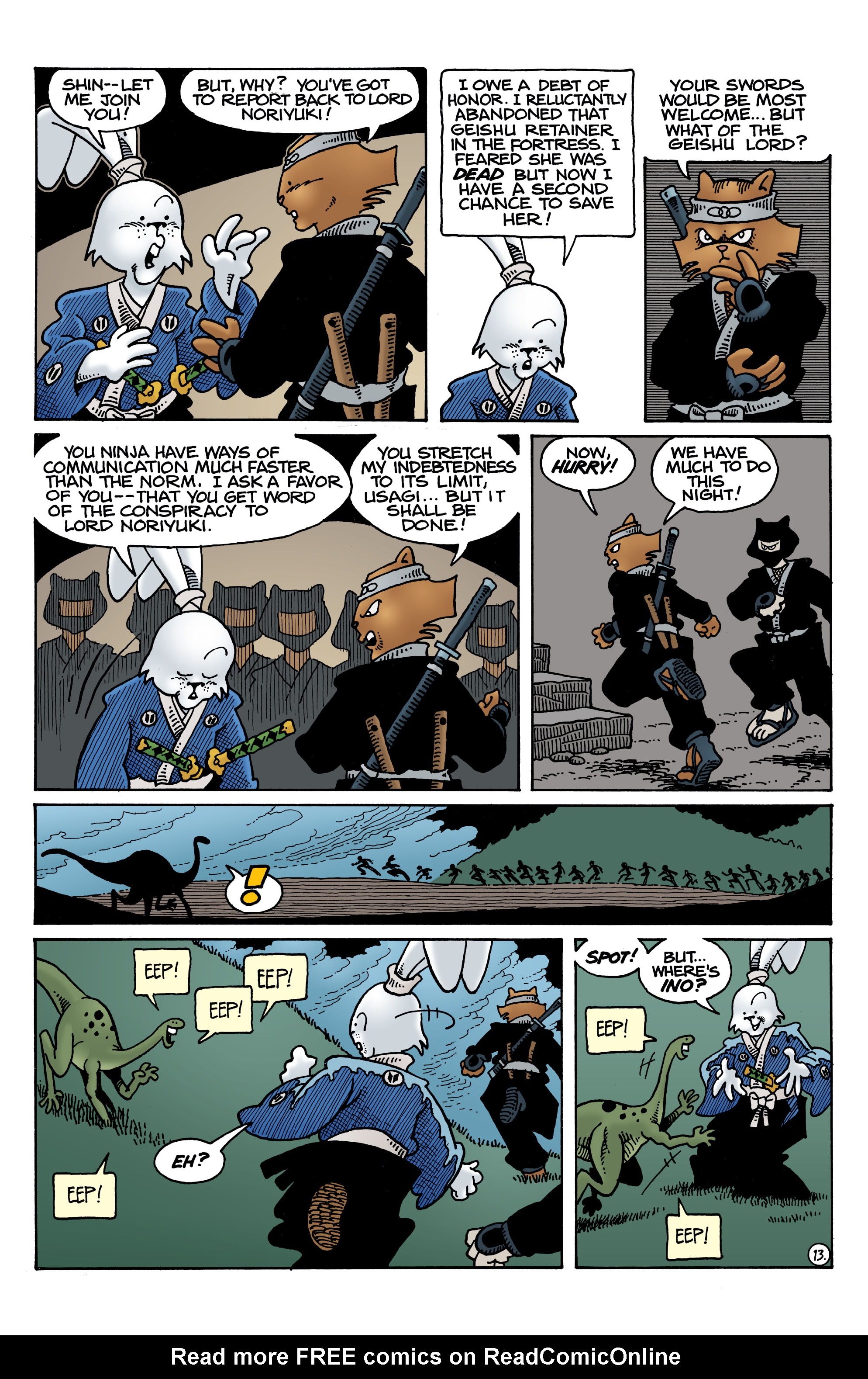 Read online Usagi Yojimbo: The Dragon Bellow Conspiracy comic -  Issue #4 - 15