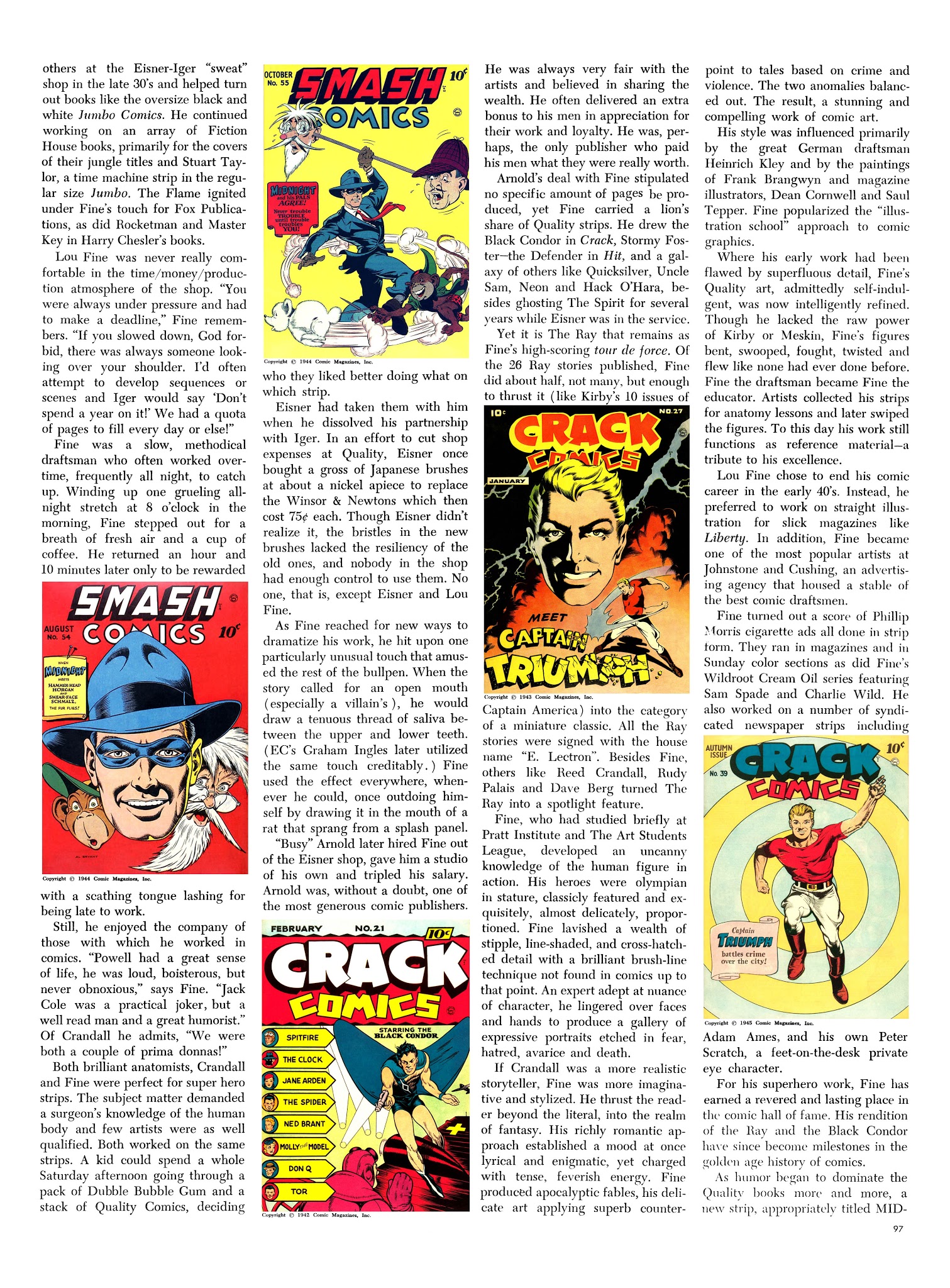 Read online The Steranko History of Comics comic -  Issue # TPB 2 - 96