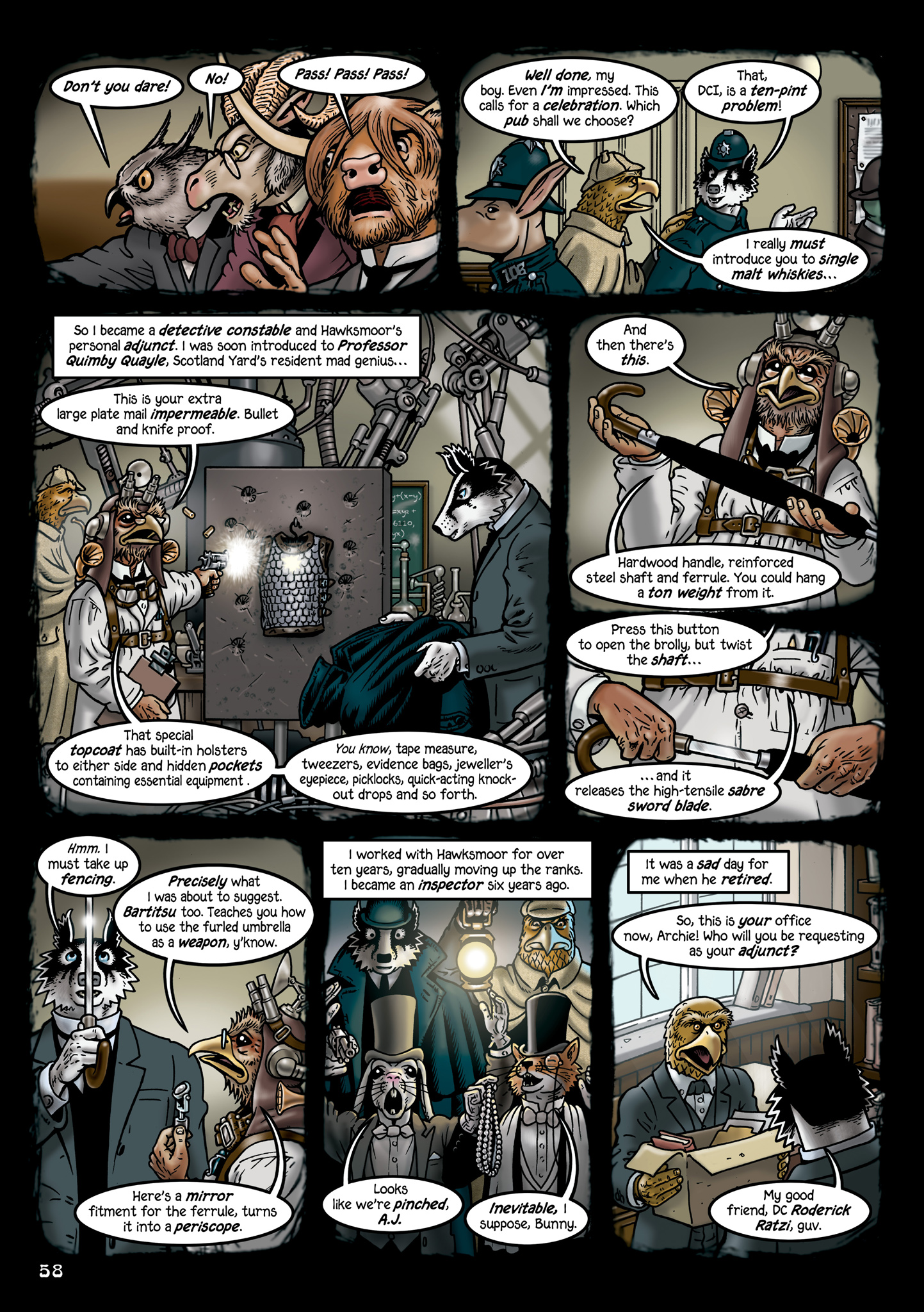 Read online Grandville Force Majeur comic -  Issue # TPB (Part 1) - 60