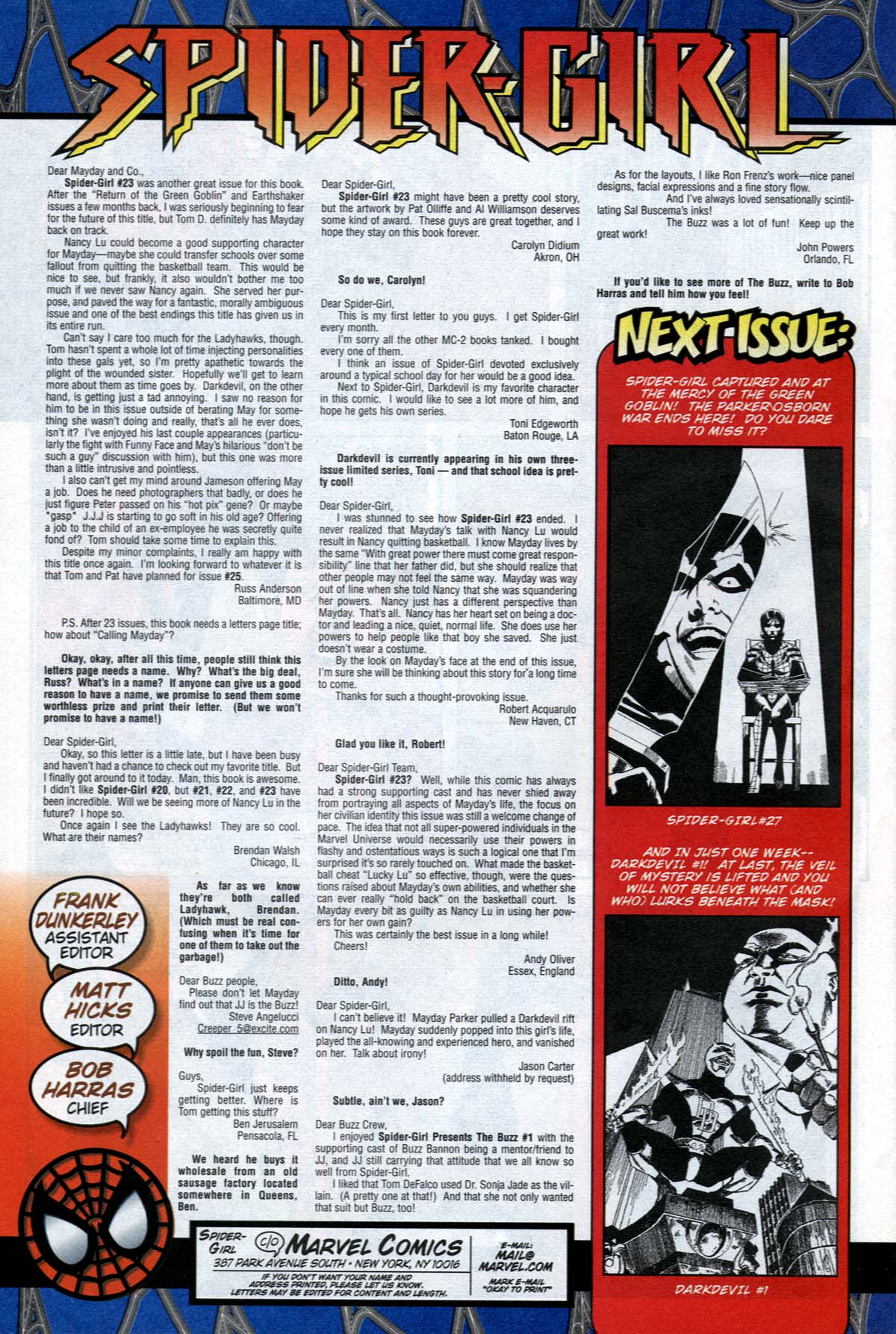 Read online Spider-Girl (1998) comic -  Issue #26 - 25