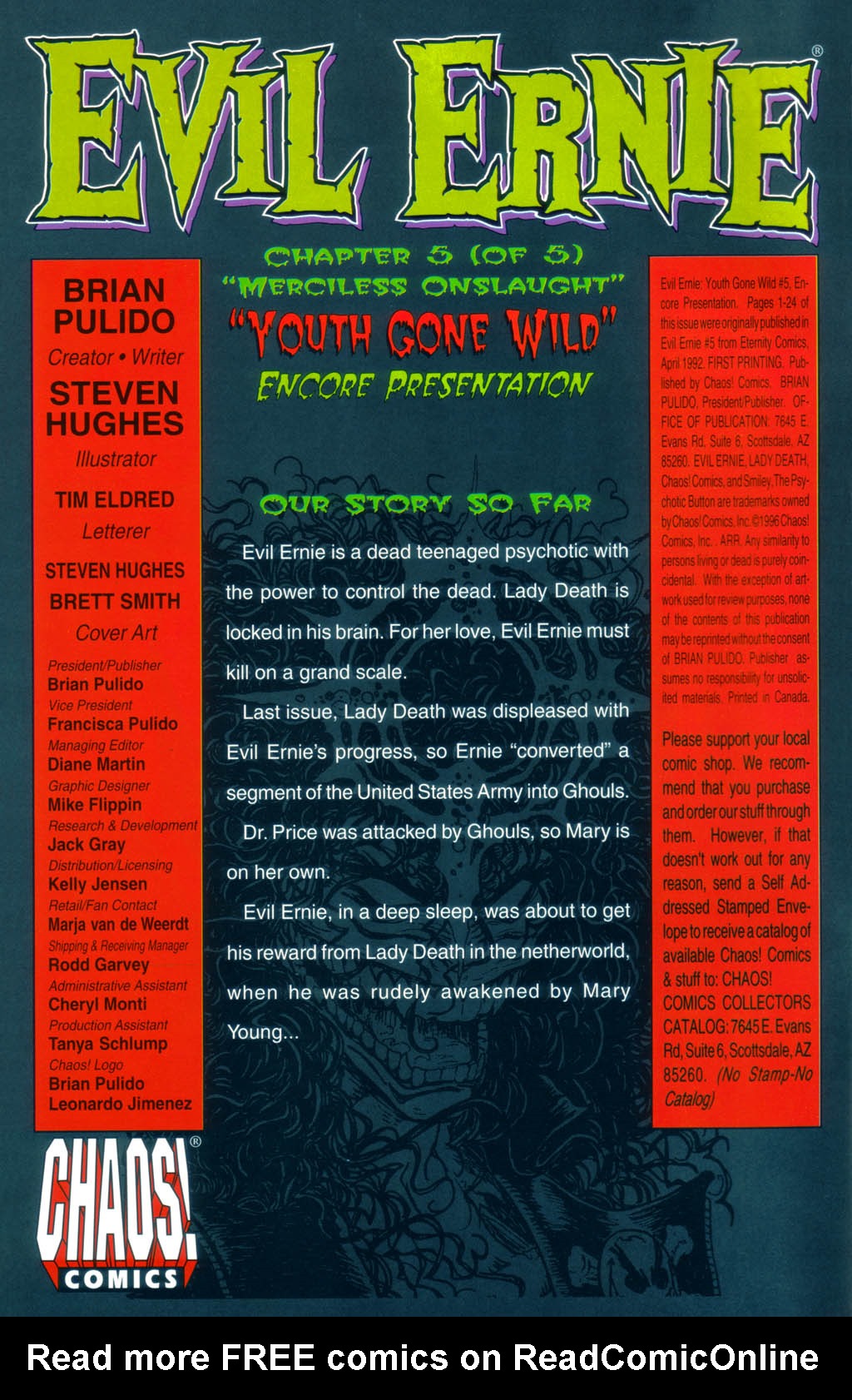 Read online Evil Ernie: Youth Gone Wild - Encore Presentation comic -  Issue #5 - 2