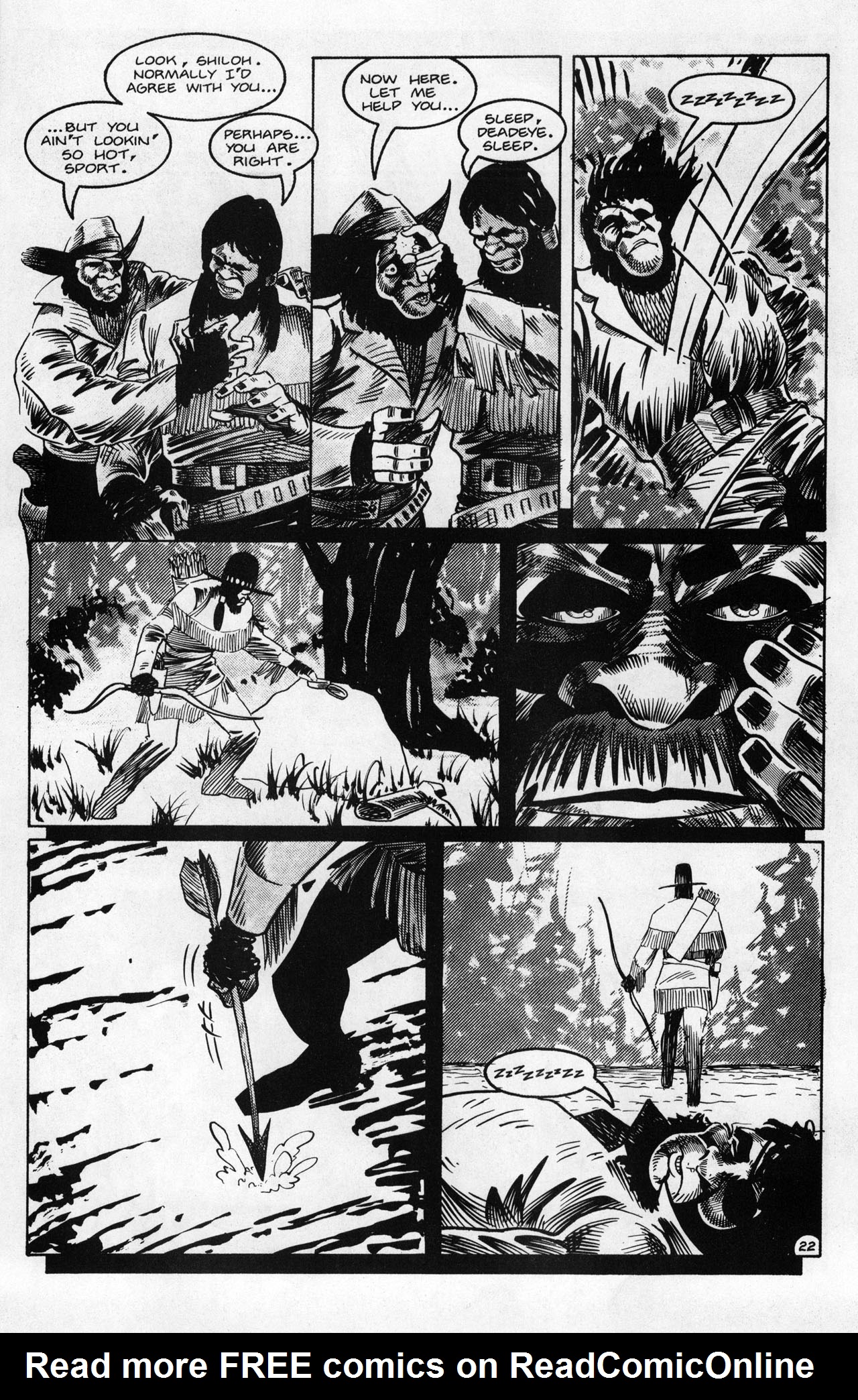 Read online Planet of the Apes (1990) comic -  Issue #20 - 24