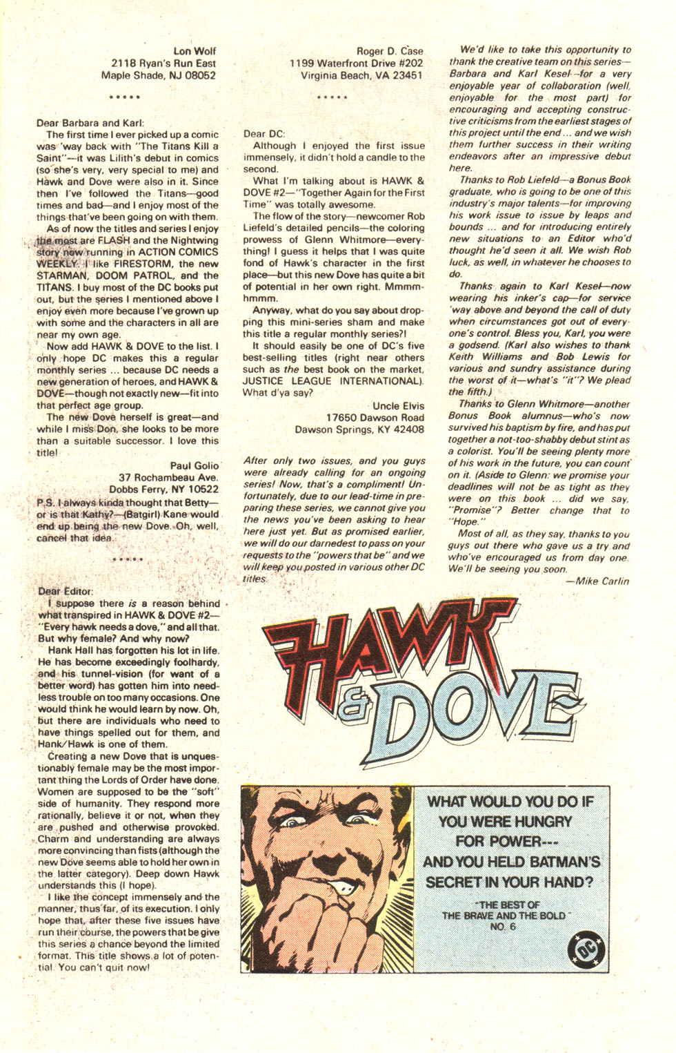 Read online Hawk and Dove (1988) comic -  Issue #5 - 26