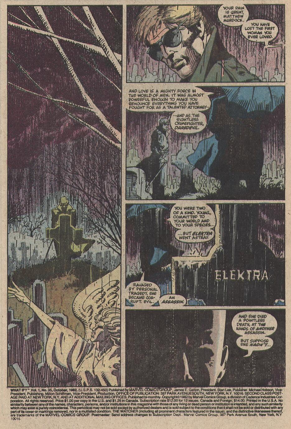 What If? (1977) issue 35 - Elektra had lived - Page 2