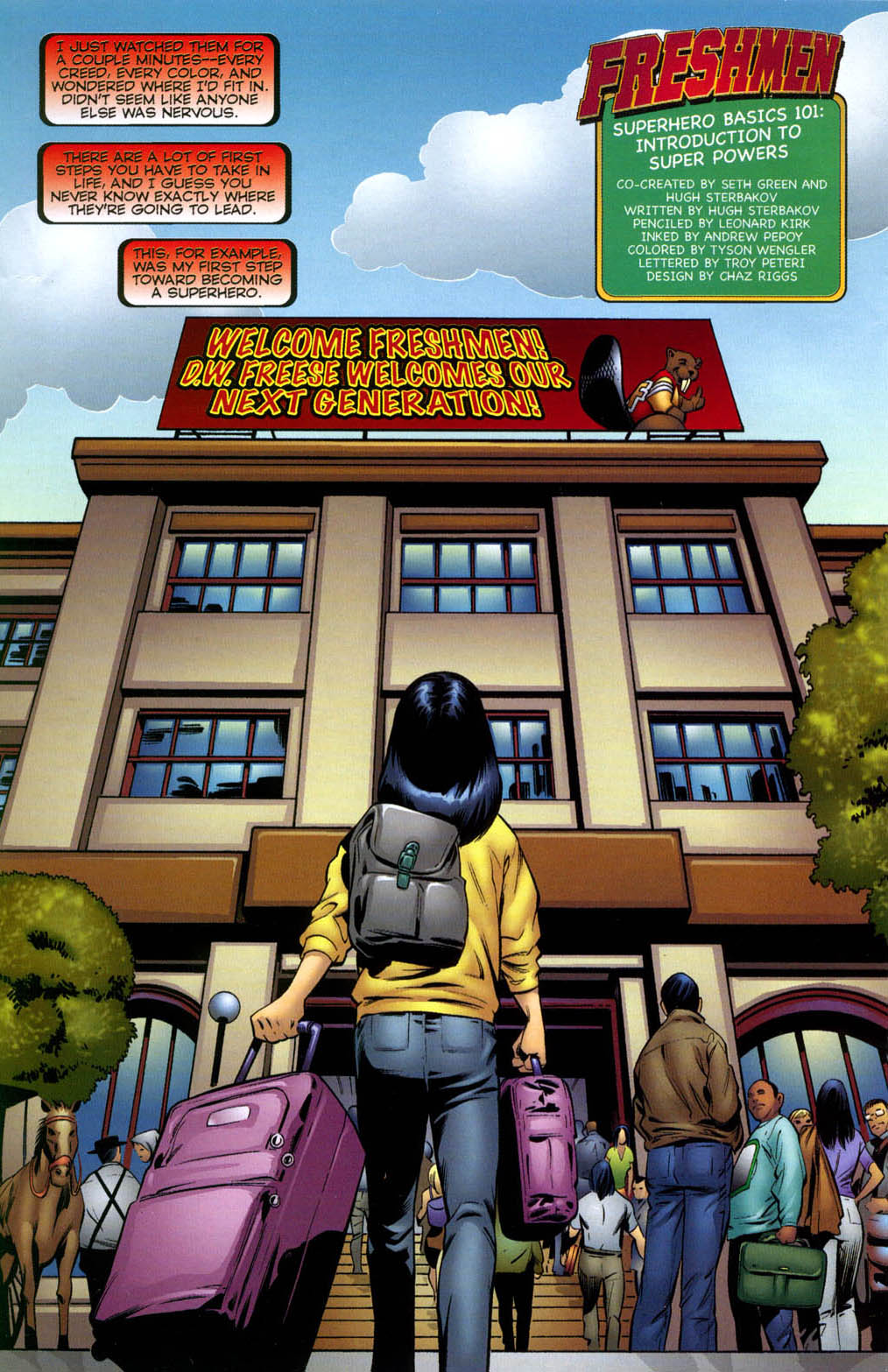 Read online Freshmen comic -  Issue #1 - 4