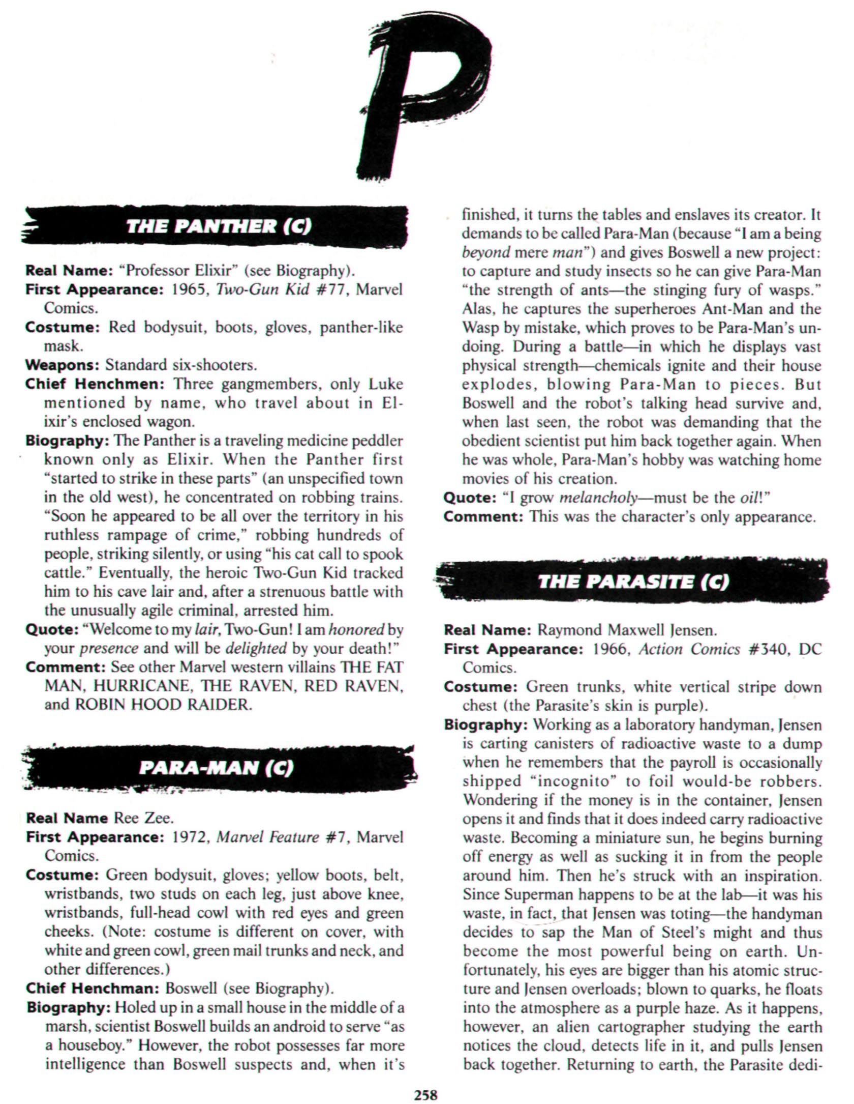 Read online The Encyclopedia of Super Villains comic -  Issue # TPB (Part 2) - 33