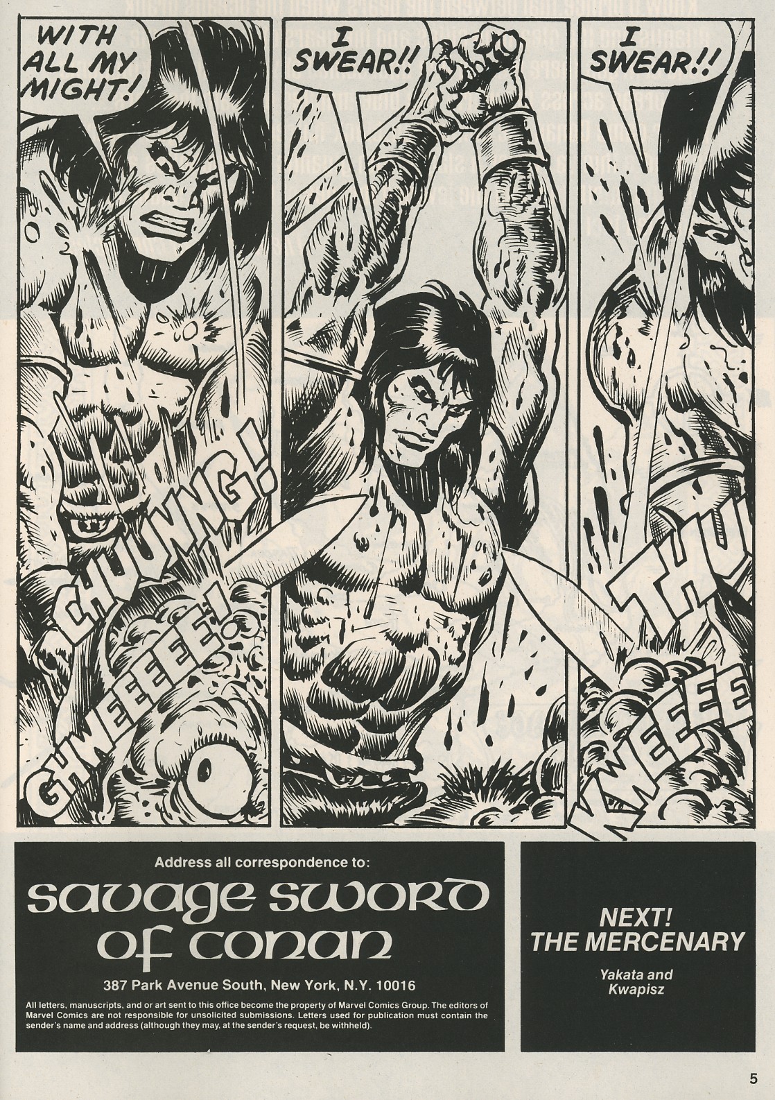 Read online The Savage Sword Of Conan comic -  Issue #125 - 5