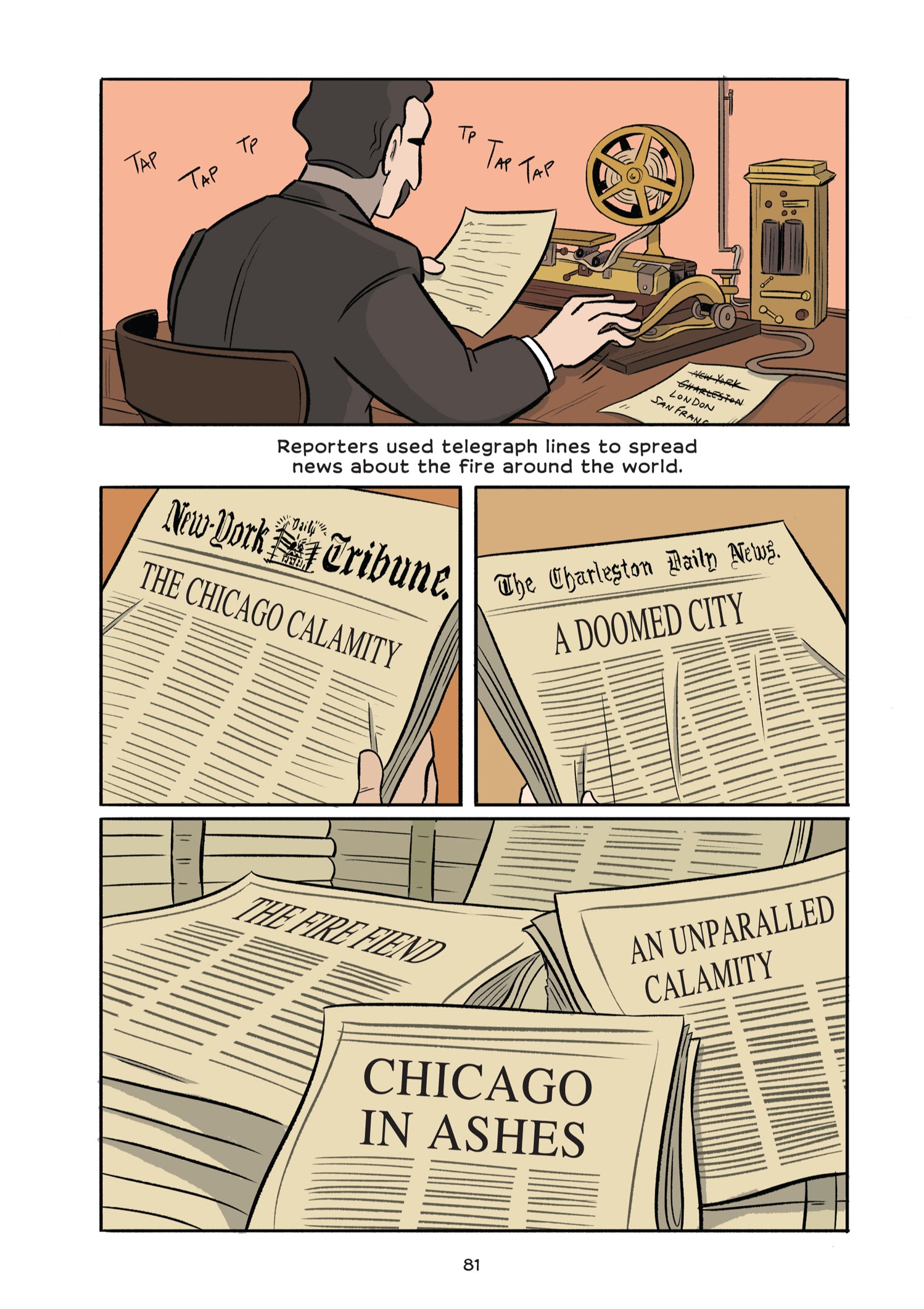 Read online History Comics comic -  Issue # The Great Chicago Fire: Rising From the Ashes - 90