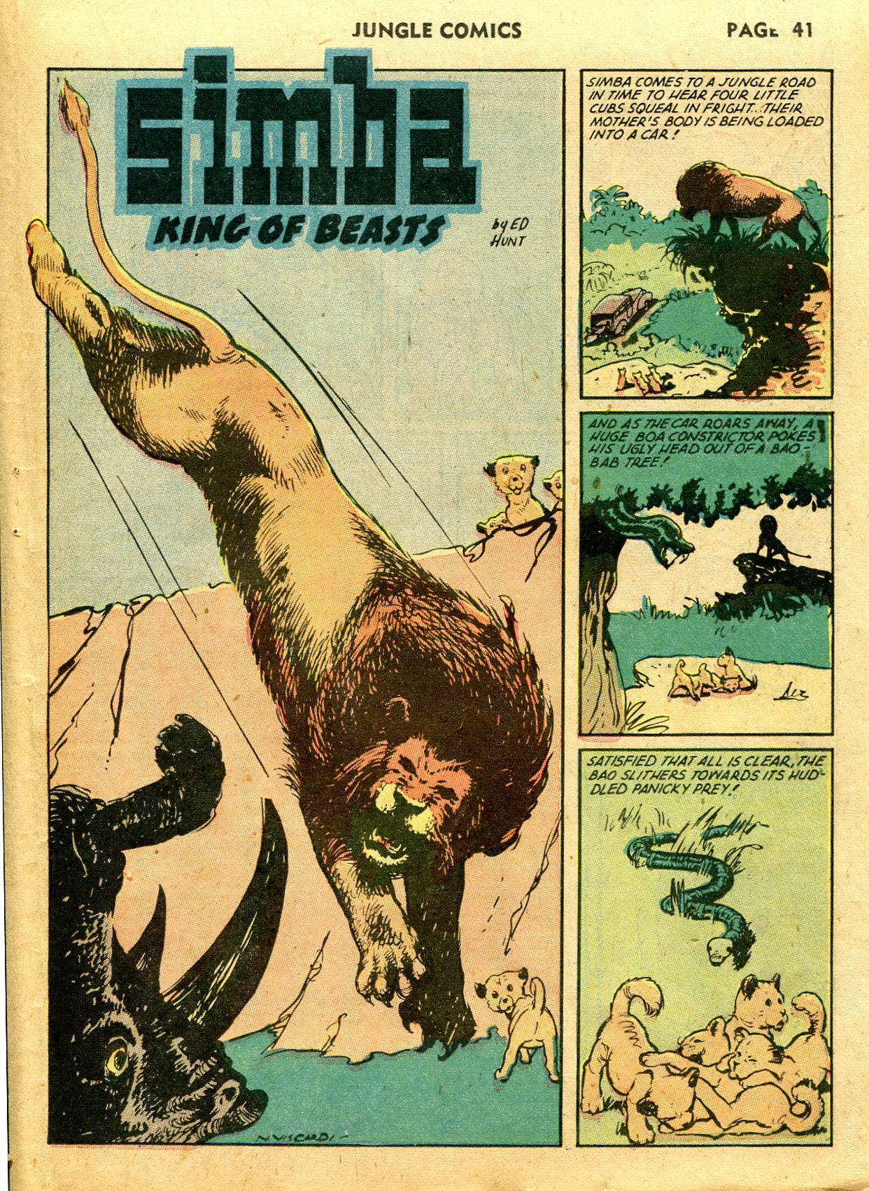 Read online Jungle Comics comic -  Issue #39 - 43