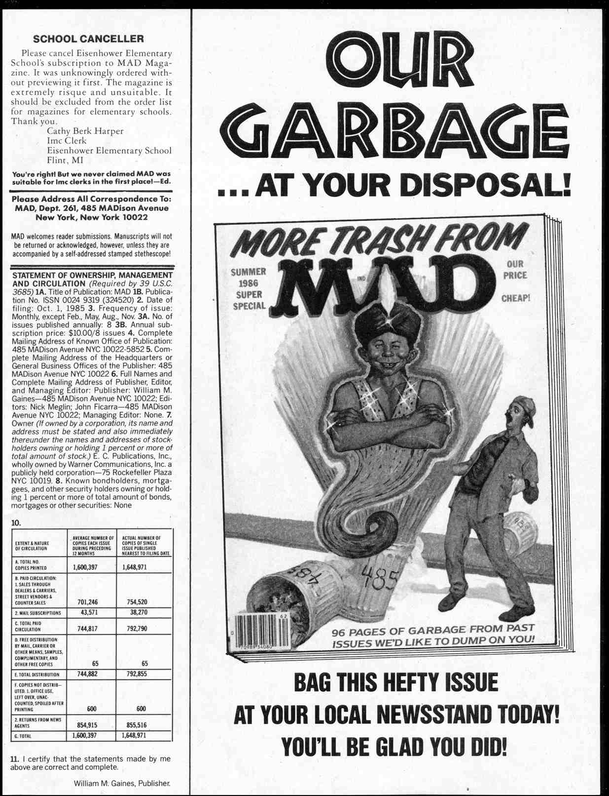 Read online MAD comic -  Issue #261 - 4