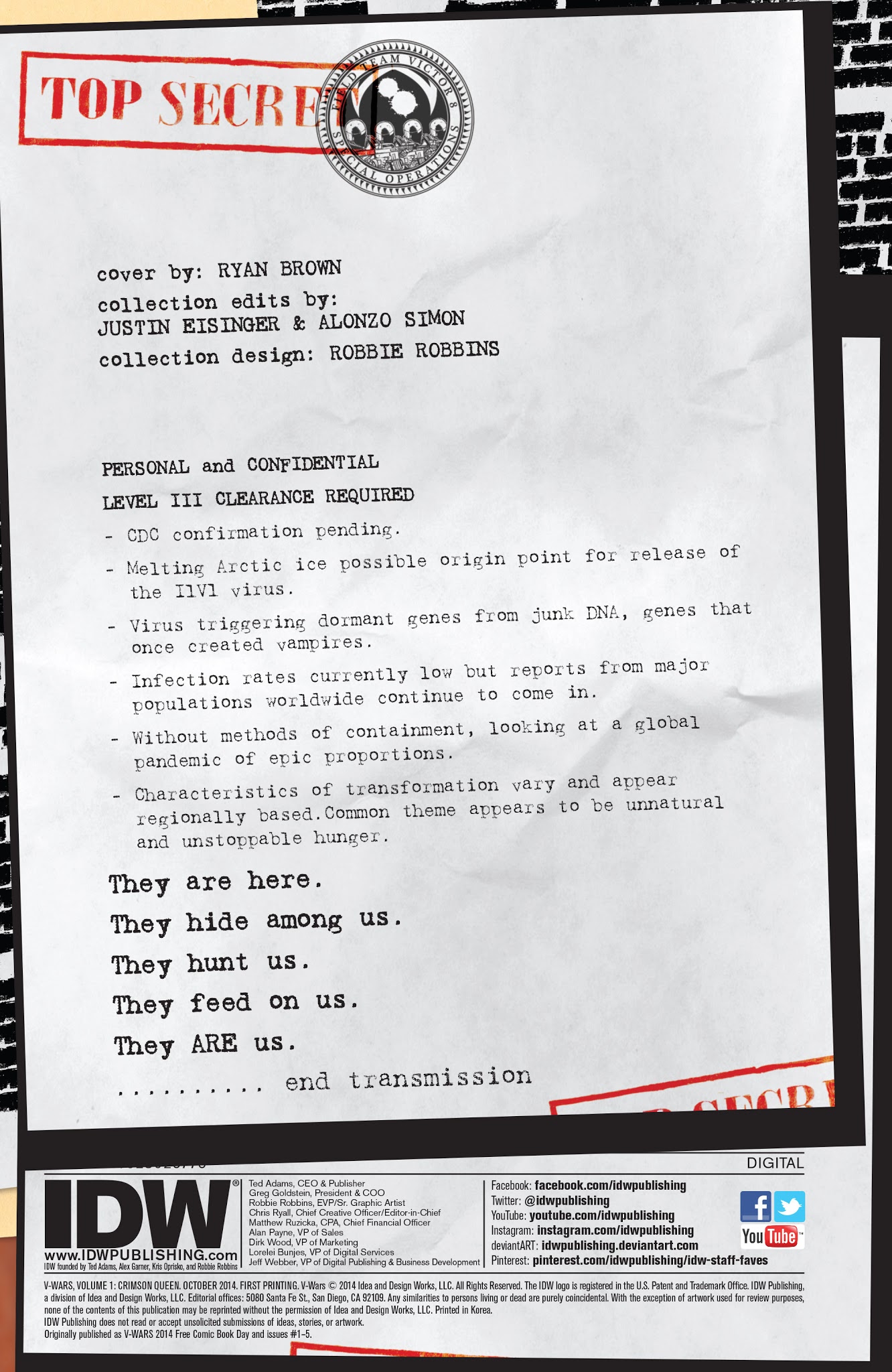 Read online V-Wars comic -  Issue # TPB 1 - 3