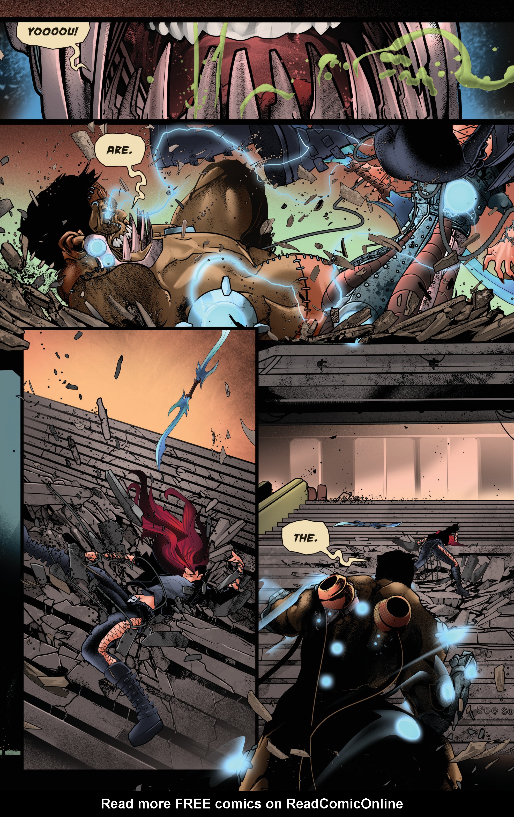 Read online Van Helsing vs Frankenstein comic -  Issue #4 - 8