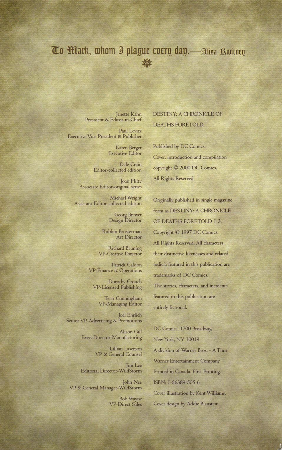 Read online Destiny: A Chronicle of Deaths Foretold comic -  Issue #1 - 5