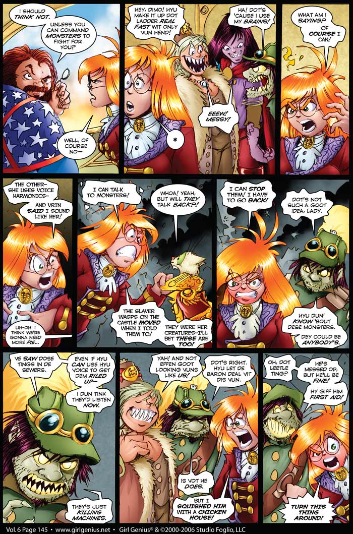 Read online Girl Genius (2002) comic -  Issue #6 - 146