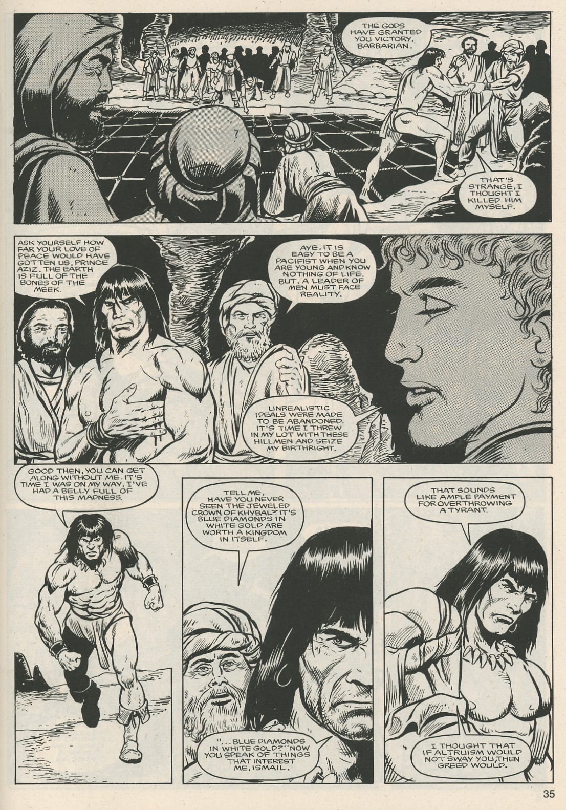 Read online The Savage Sword Of Conan comic -  Issue #124 - 35