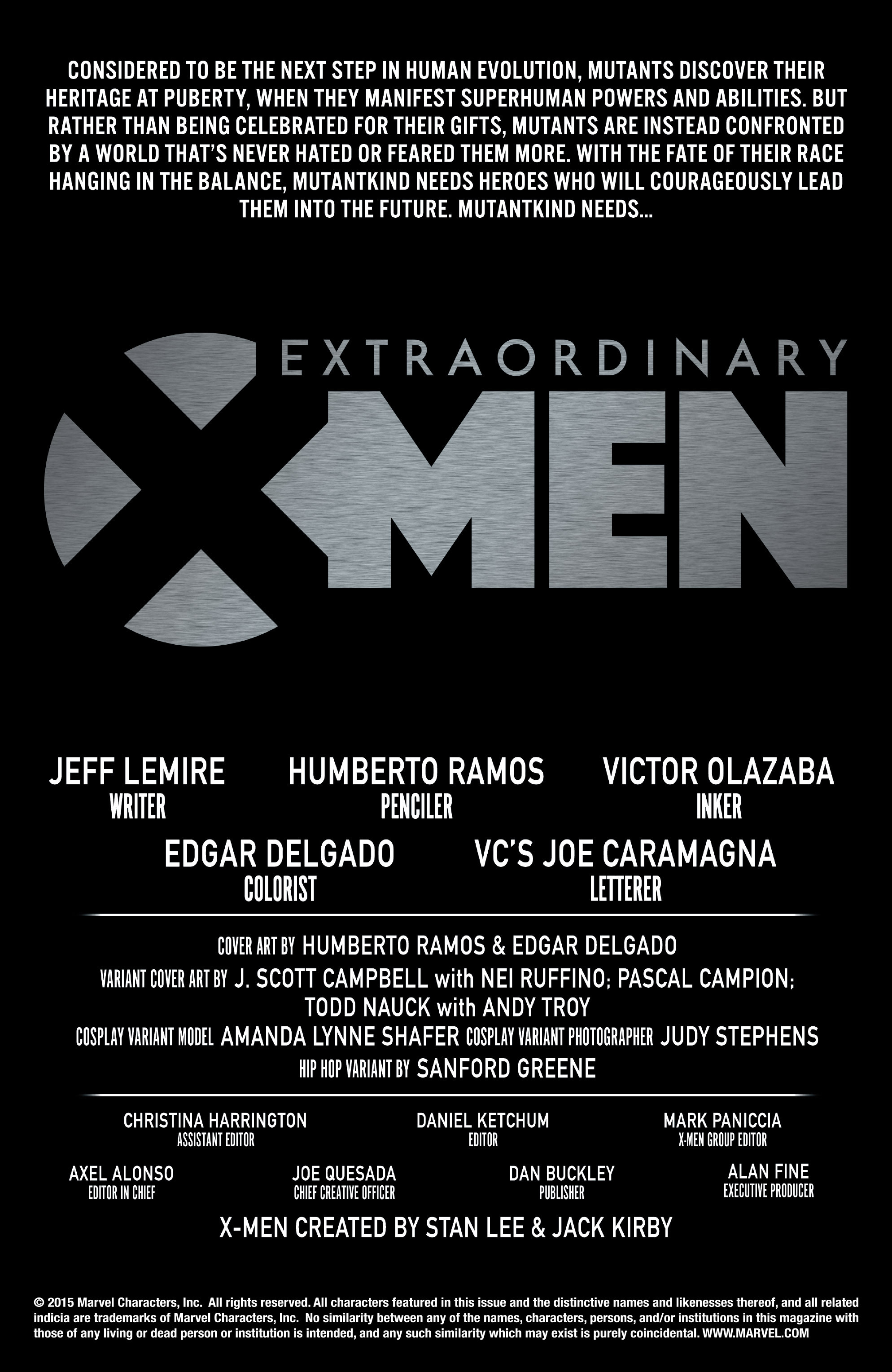 Read online Extraordinary X-Men comic -  Issue #1 - 2
