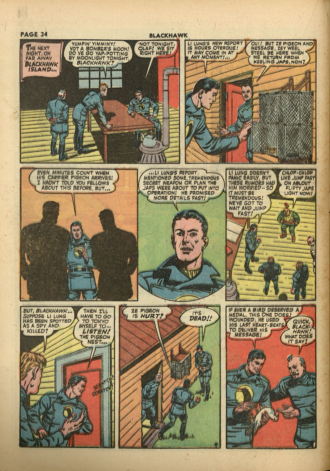 Read online Blackhawk (1957) comic -  Issue #9 - 36