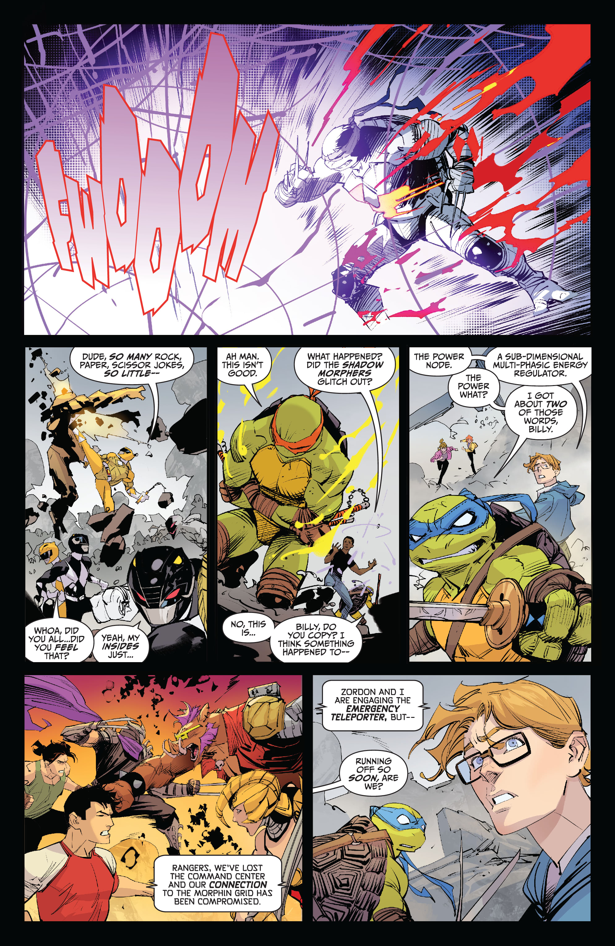 Read online Mighty Morphin Power Rangers/ Teenage Mutant Ninja Turtles II comic -  Issue #3 - 6
