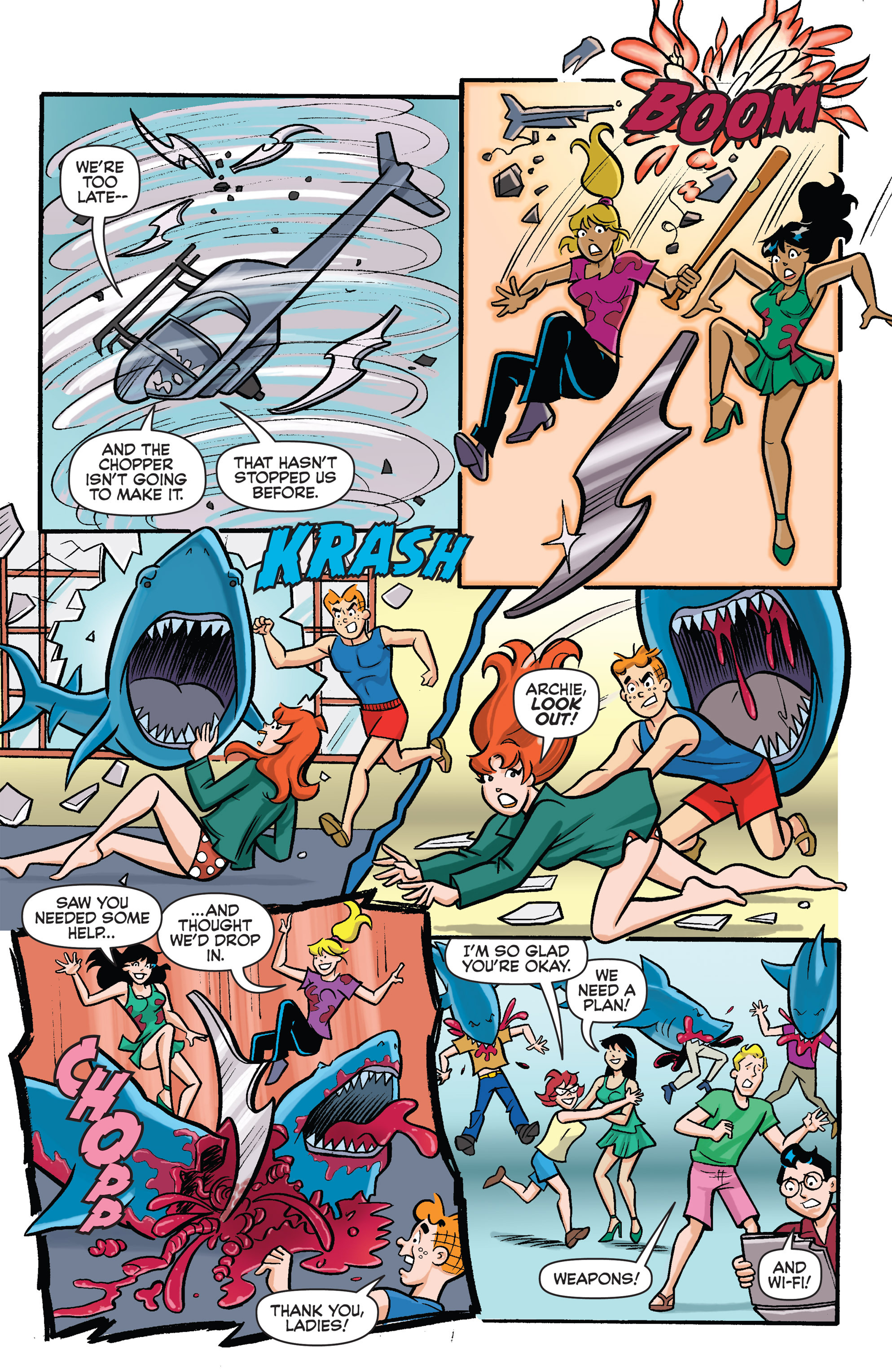 Read online Archie vs. Sharknado comic -  Issue #Archie vs. Sharknado Full - 29