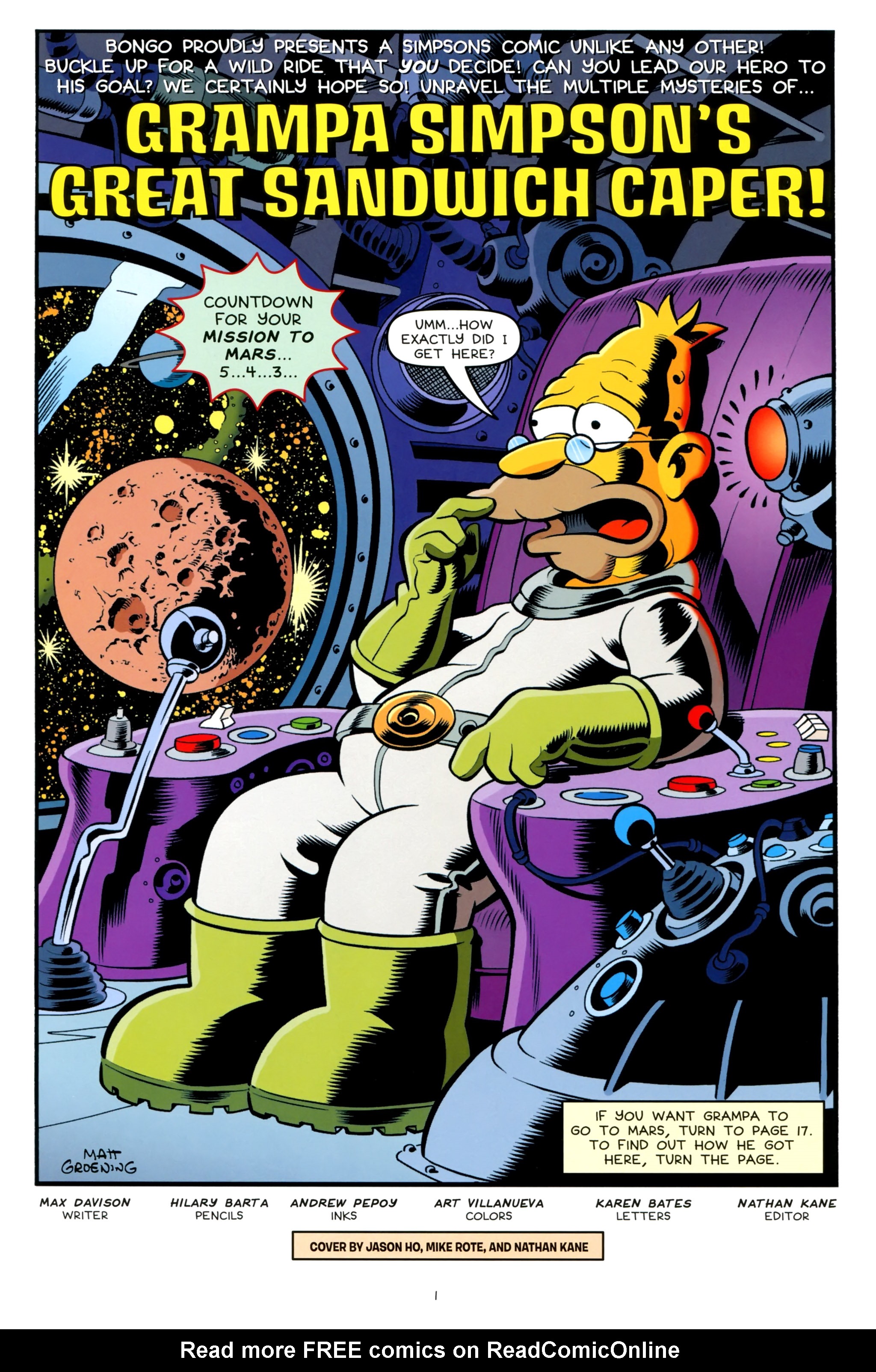 Read online Simpsons One-Shot Wonders: Grampa comic -  Issue # Full - 3