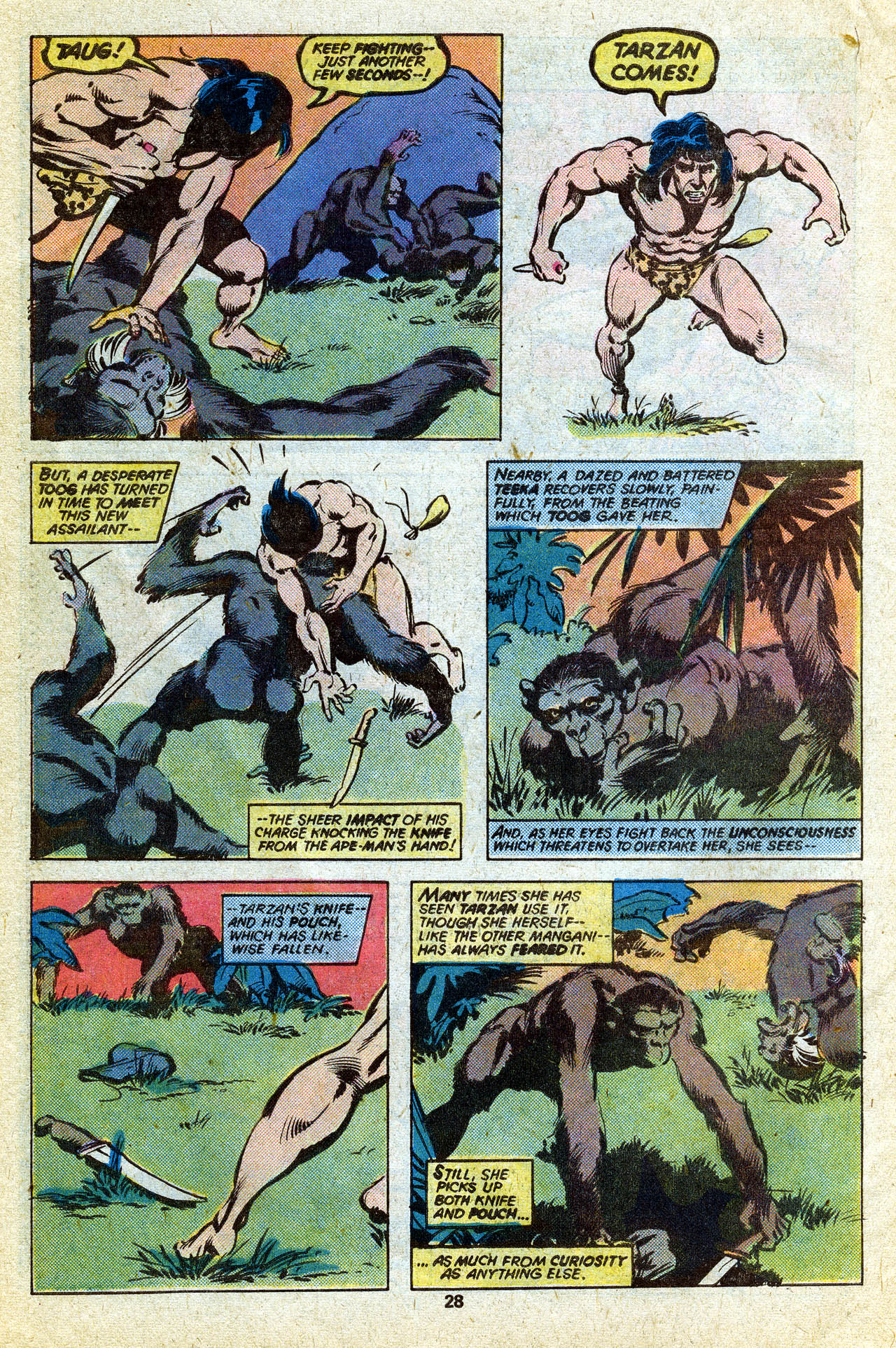 Read online Tarzan (1977) comic -  Issue #14 - 29